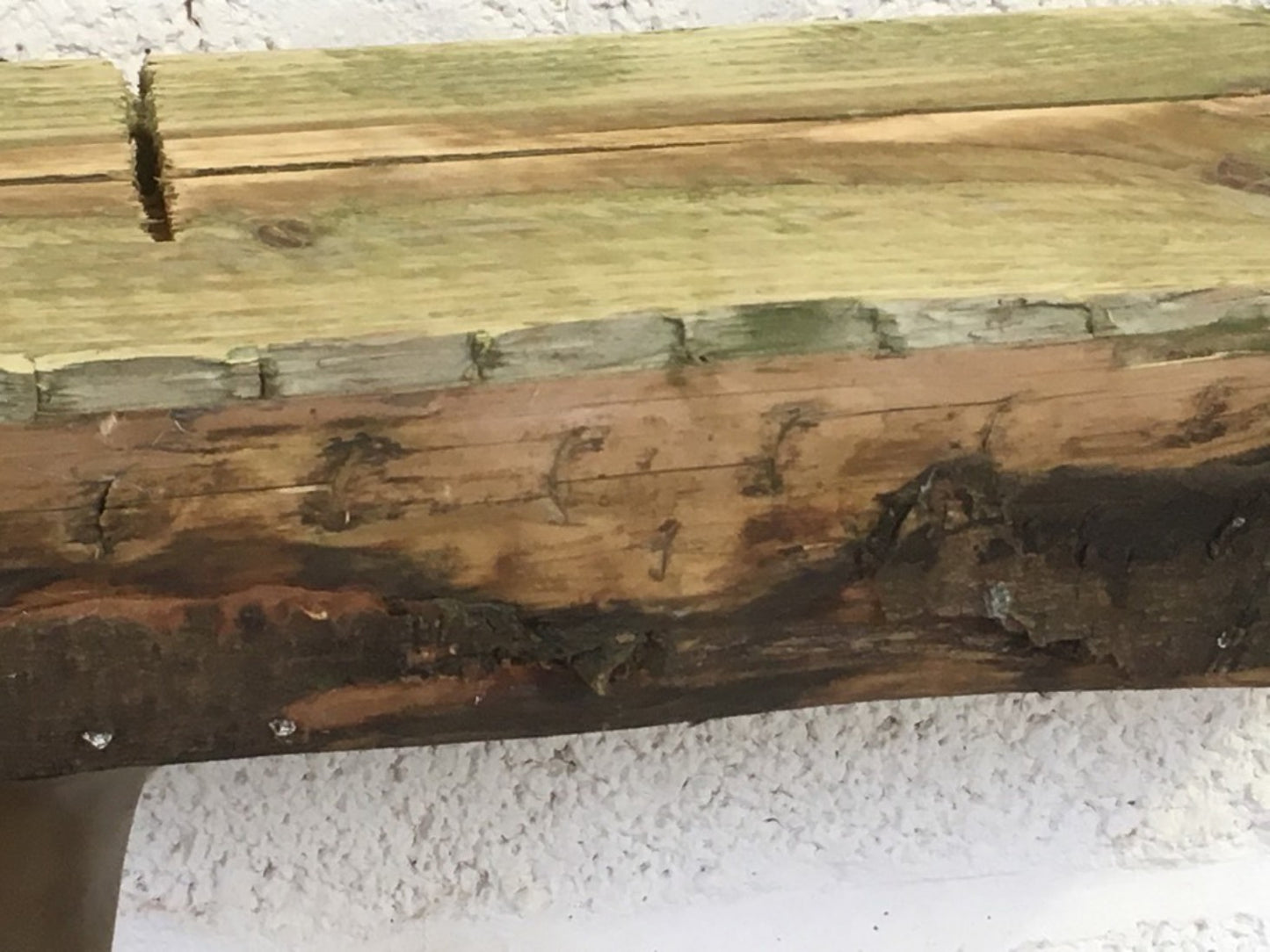 86.5cm Old Solid Pine Beam Waney Edge Rustic Post Fireplace Over Mantle Lintel