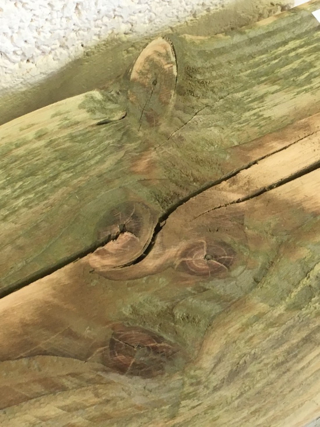 86.5cm Old Solid Pine Beam Waney Edge Rustic Post Fireplace Over Mantle Lintel