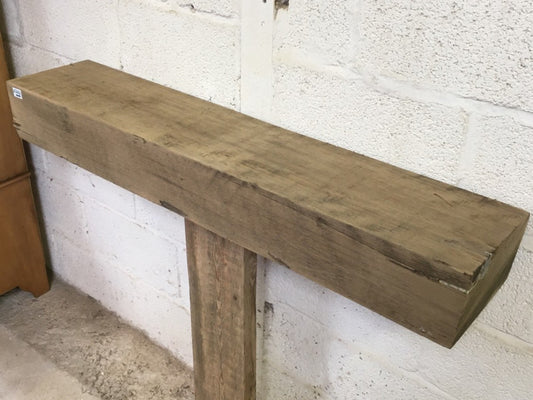 4ft 1 3/8" Or 1.26m By 9 3/4” By 6” Length Reclaimed Old Chunky Pine Beam