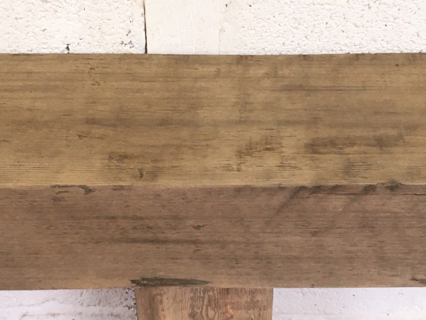 4ft 1 3/8" Or 1.26m By 9 3/4” By 6” Length Reclaimed Old Chunky Pine Beam