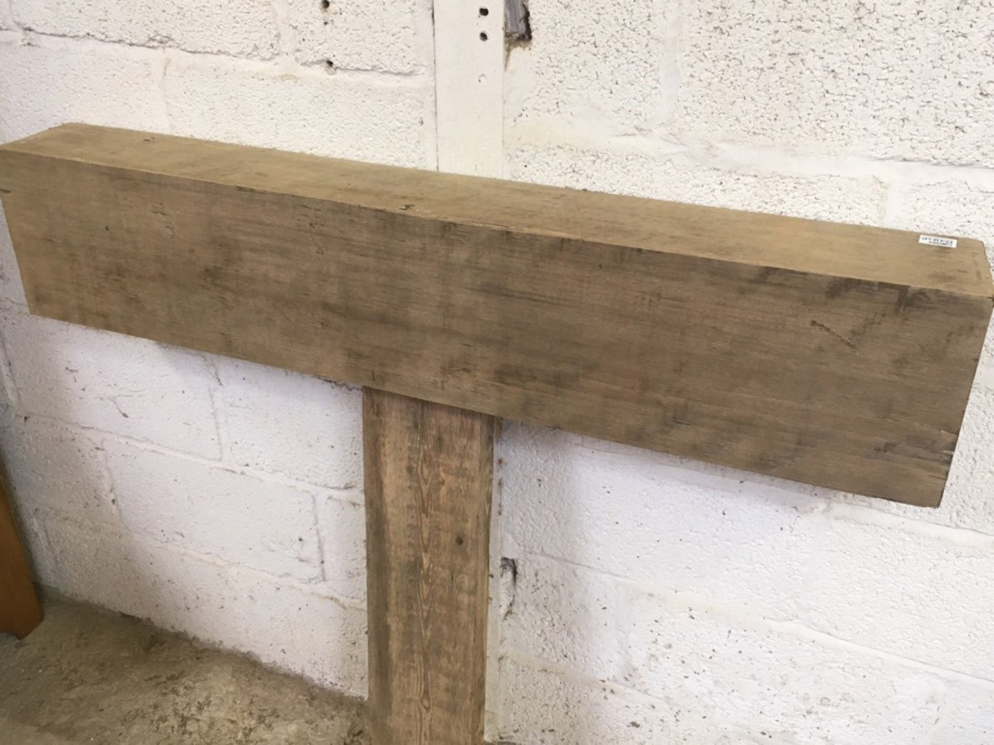4ft 1 3/8" Or 1.26m By 9 3/4” By 6” Length Reclaimed Old Chunky Pine Beam
