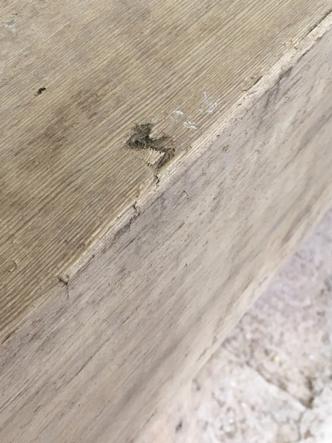 4ft 1 3/8" Or 1.26m By 9 3/4” By 6” Length Reclaimed Old Chunky Pine Beam