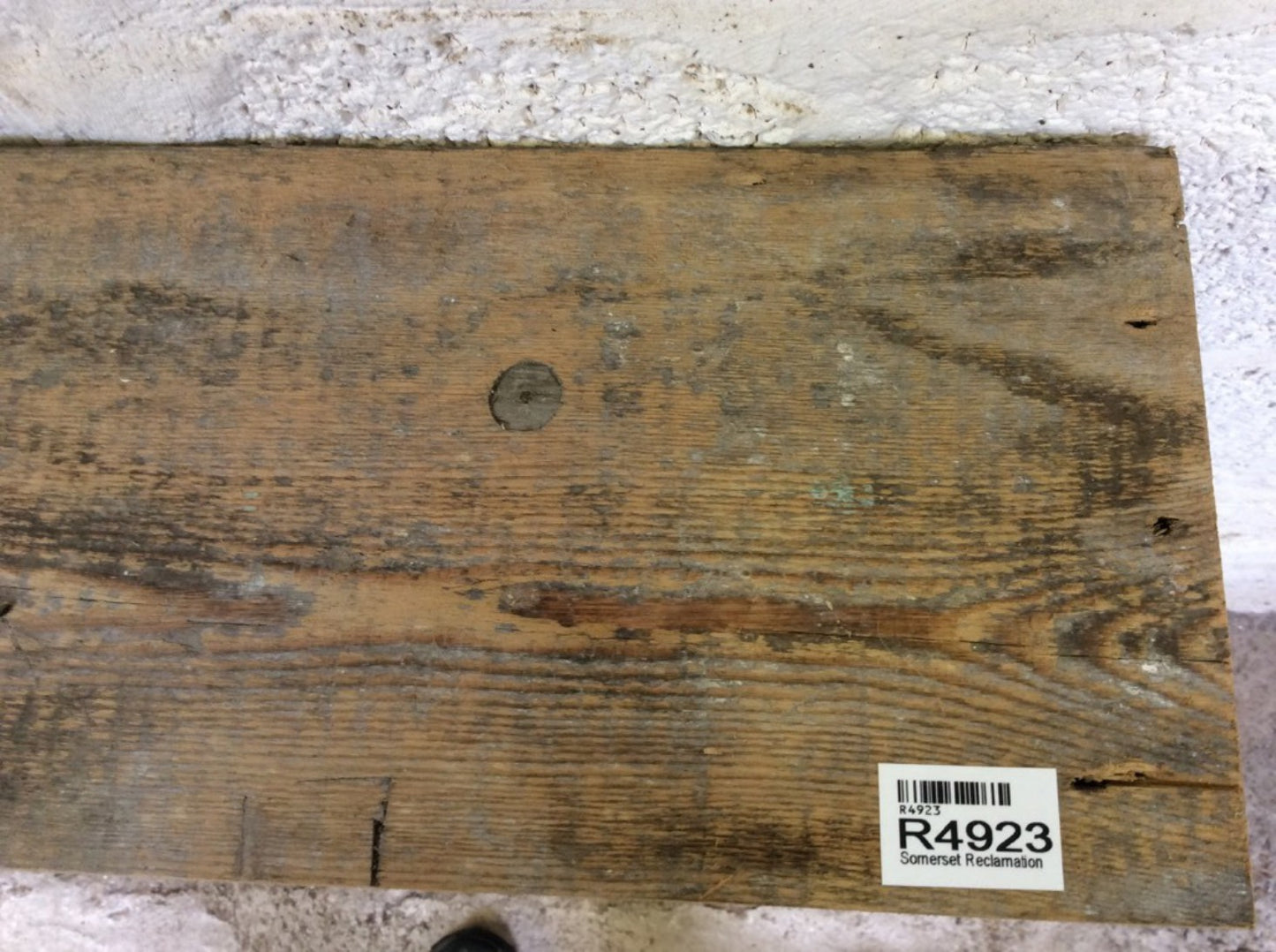 2ft 6 1/8" Or 76.6cm Long X 6 7/8” Old Reclaimed Rustic Pine Mantel Shelf