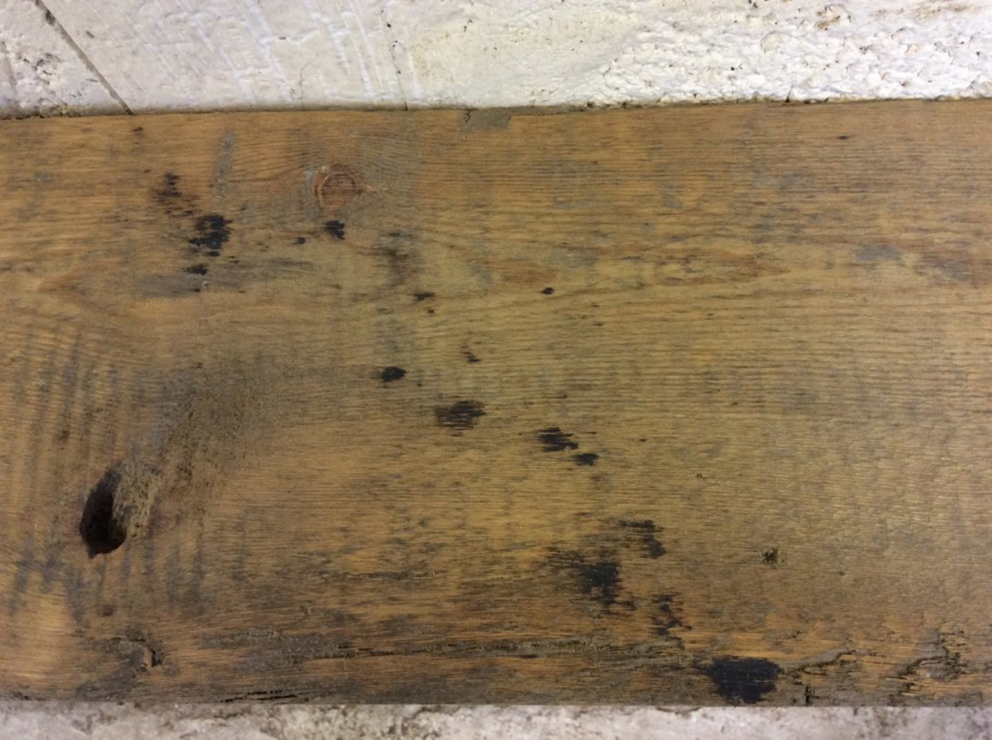 2ft 6 1/8" Or 76.6cm Long X 6 7/8” Old Reclaimed Rustic Pine Mantel Shelf