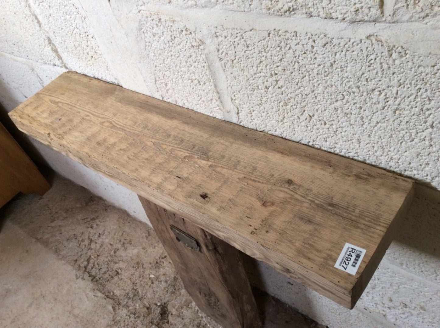 2ft 7 7/8" Or 81cm Long Old Reclaimed Rustic Pine Mantle Shelf