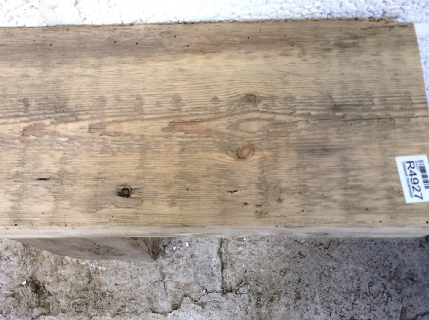 2ft 7 7/8" Or 81cm Long Old Reclaimed Rustic Pine Mantle Shelf