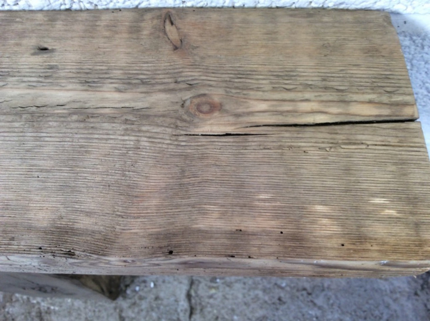 2ft 7 7/8" Or 81cm Long Old Reclaimed Rustic Pine Mantle Shelf
