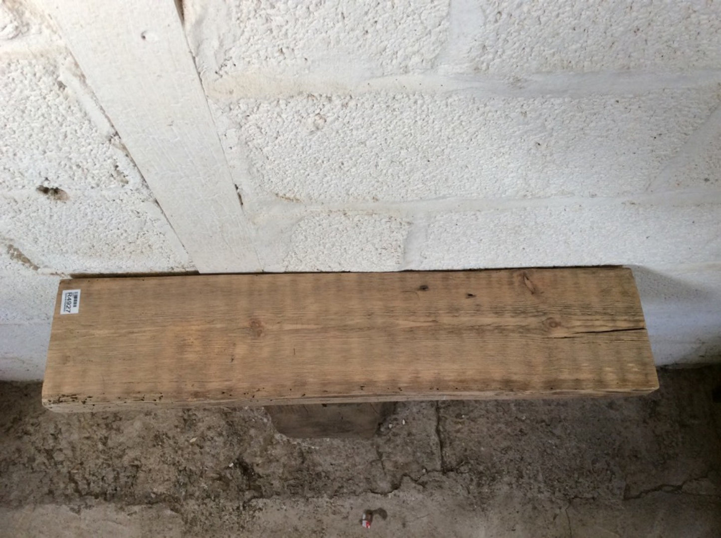 2ft 7 7/8" Or 81cm Long Old Reclaimed Rustic Pine Mantle Shelf