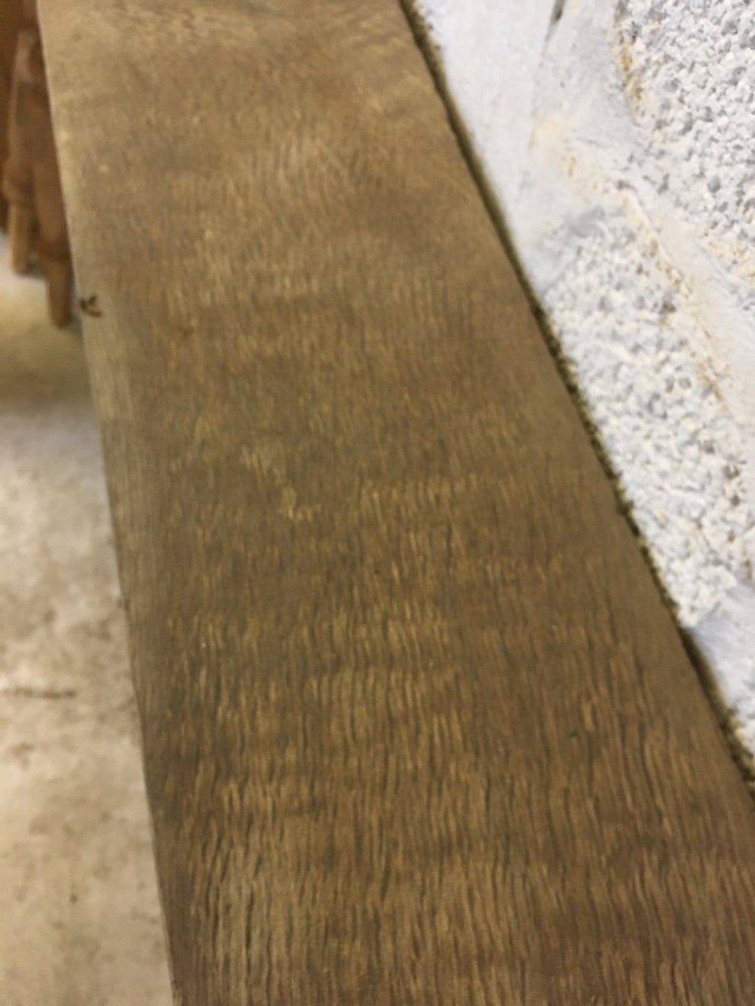 3ft 4 3/4" Or 1.04m Long Old Reclaimed Oak Hardwood Rustic Timber Beam