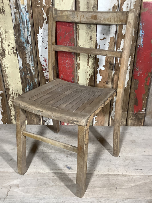 Old Vintage Salvaged Small Children’s School Bedroom Chair