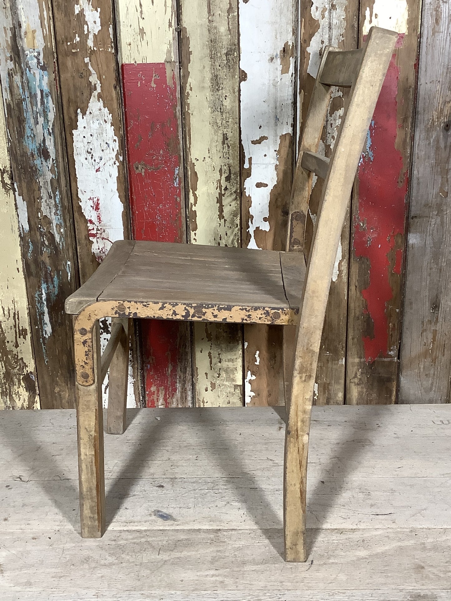 Old Vintage Salvaged Small Children’s School Bedroom Chair