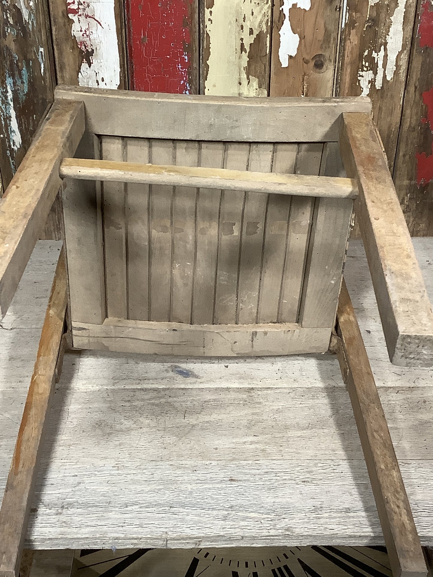 Old Vintage Salvaged Small Children’s School Bedroom Chair