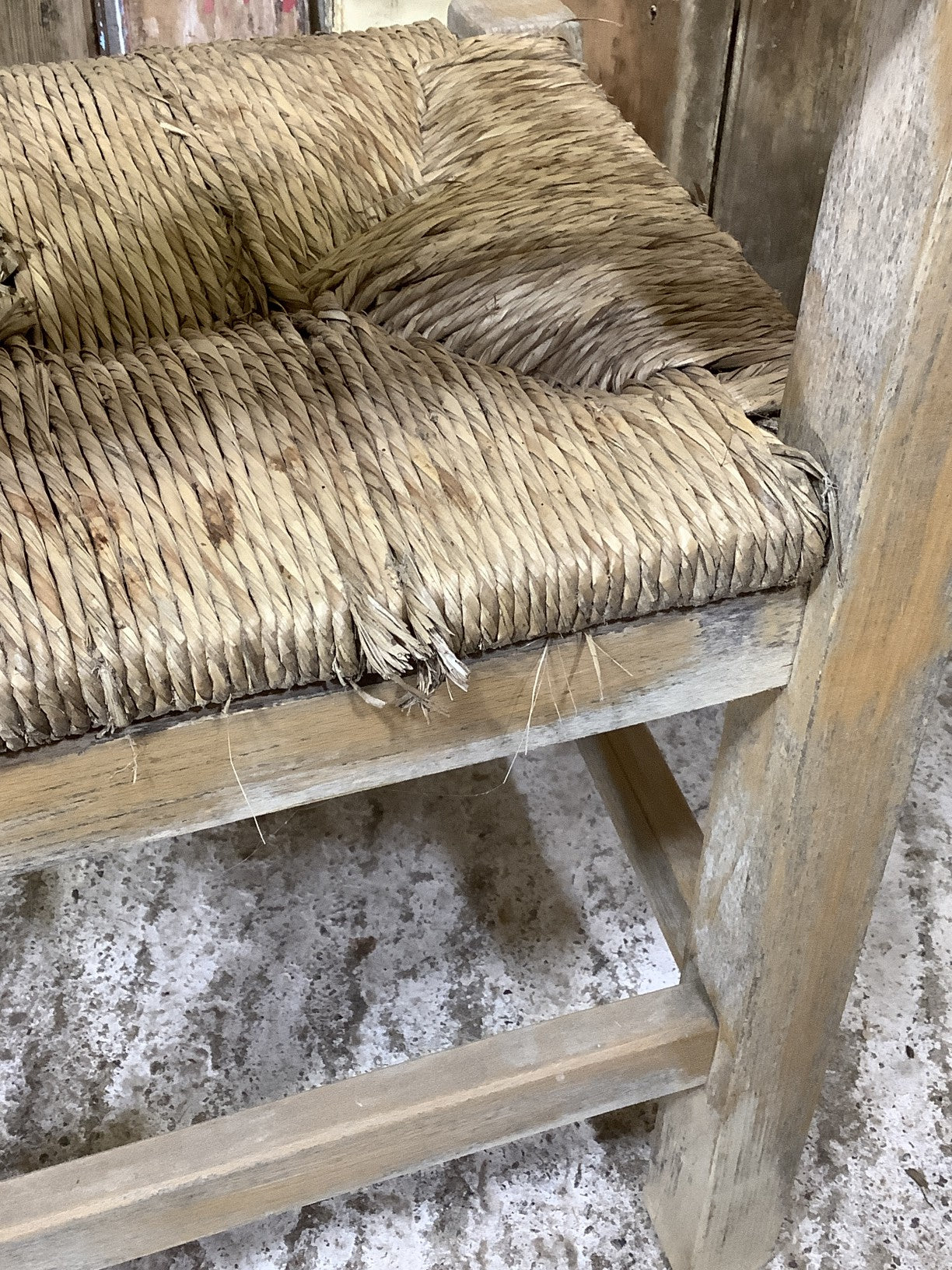 Solid Beech Shaker Style Back Kitchen Dining Room Chair Sea Grass Seat