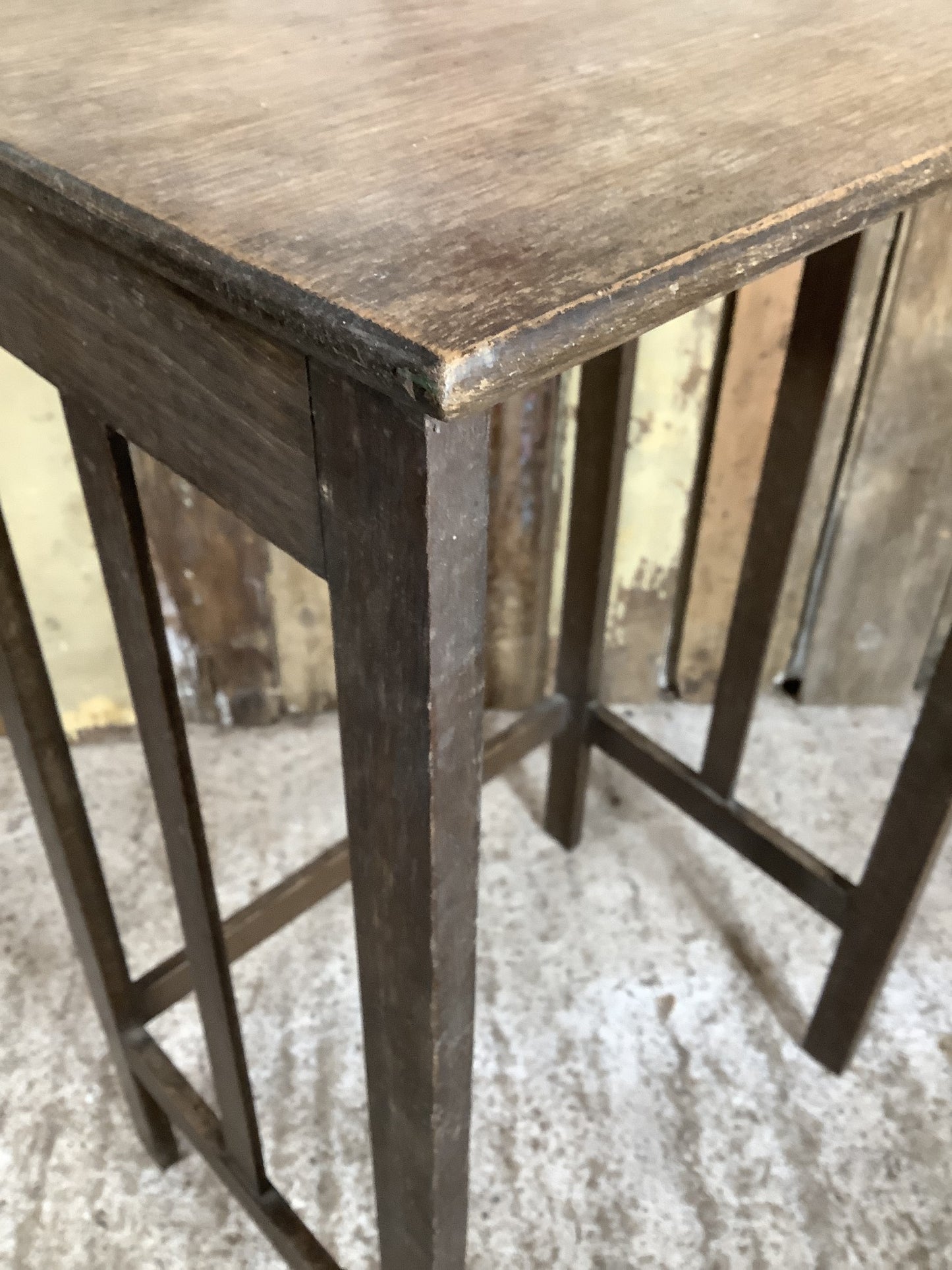 Simple Oak Frame Bedside Table TLC Needed