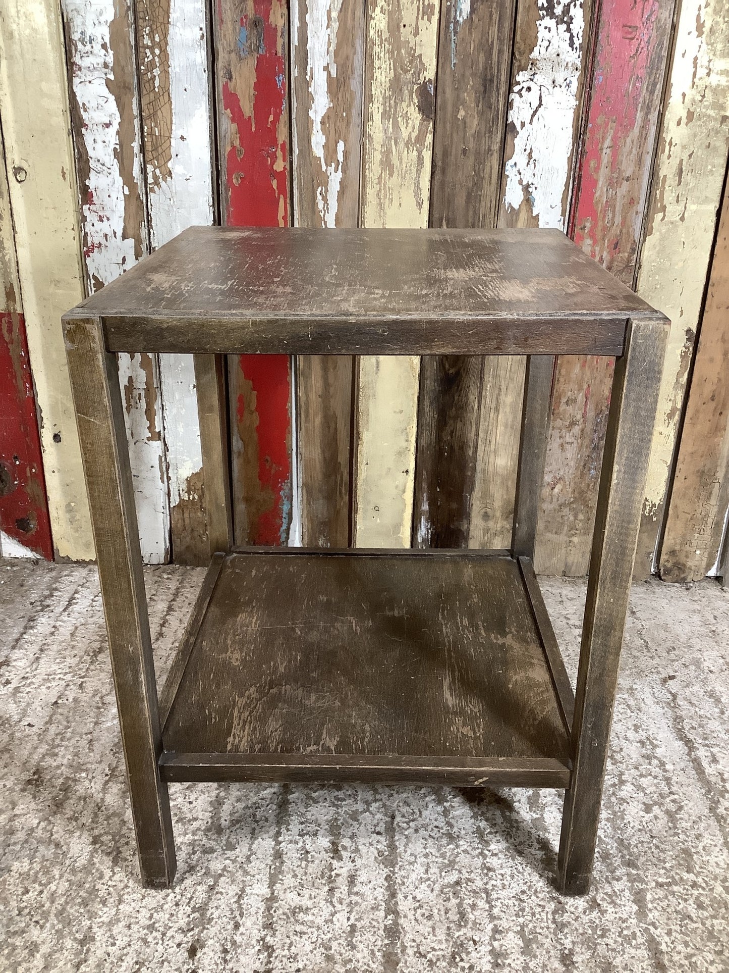 Oak & Beech 19” Square Side Bedside Table 1930’s Style