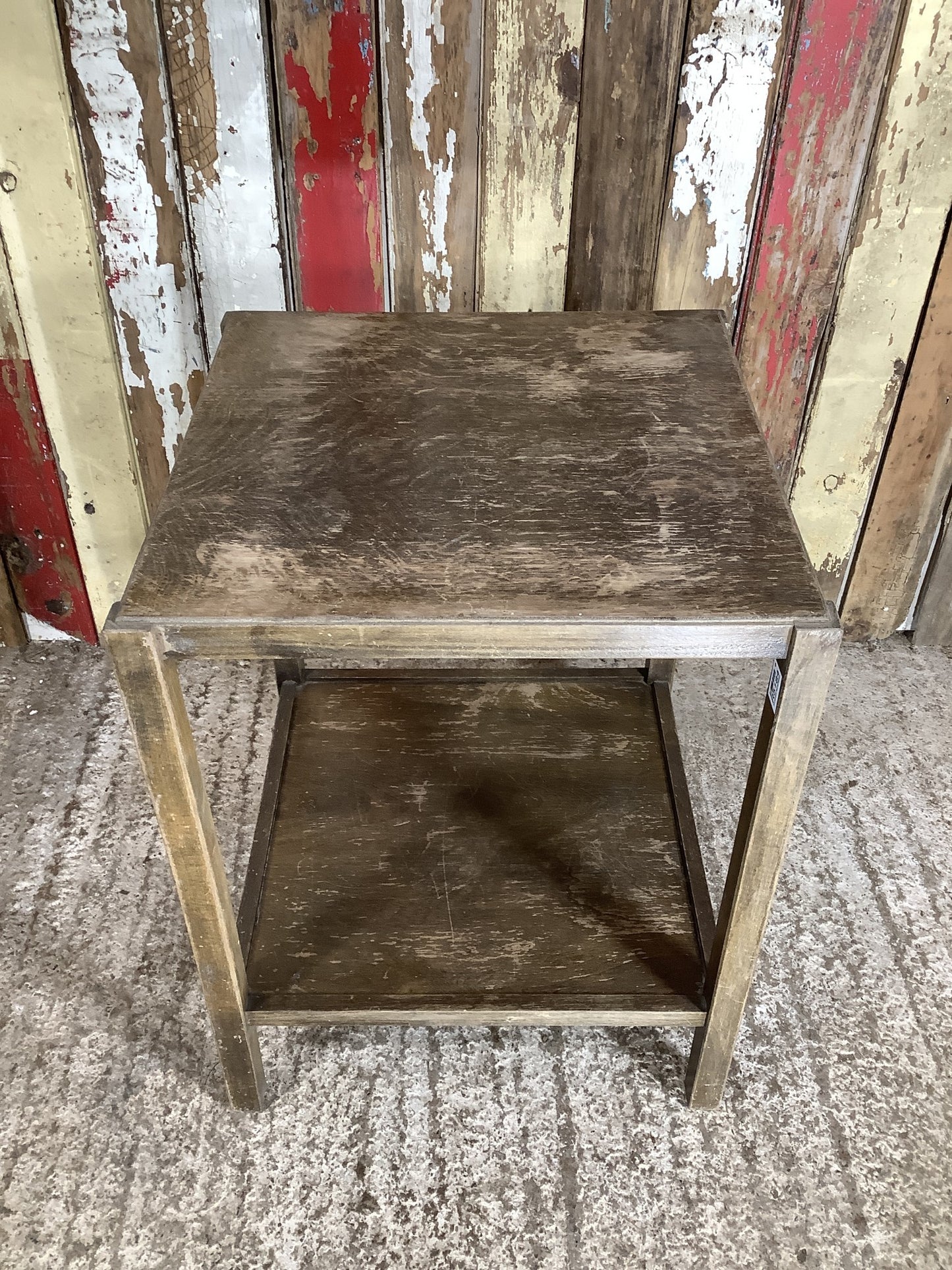 Oak & Beech 19” Square Side Bedside Table 1930’s Style