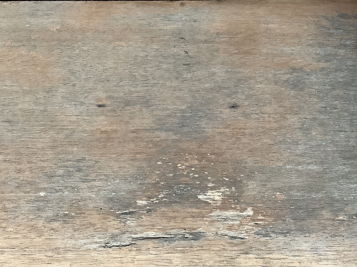 Unique 4’ Long Reclaimed Oak Mahogany & Pine Side Table