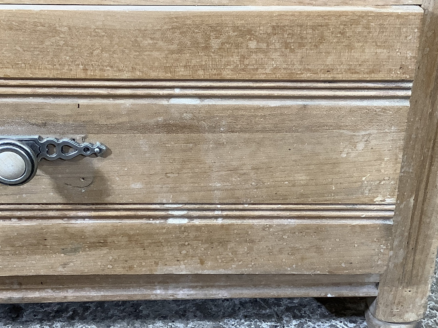 Fantastic 27"x47" 1930s Satin Walnut / Slate Chest of Drawers and Cupboard