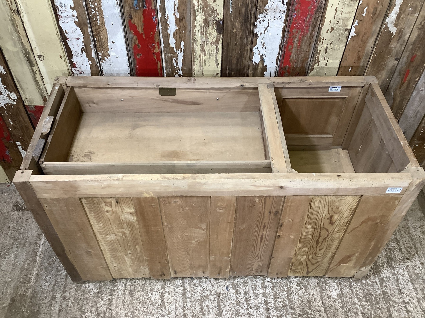 Fantastic 27"x47" 1930s Satin Walnut / Slate Chest of Drawers and Cupboard