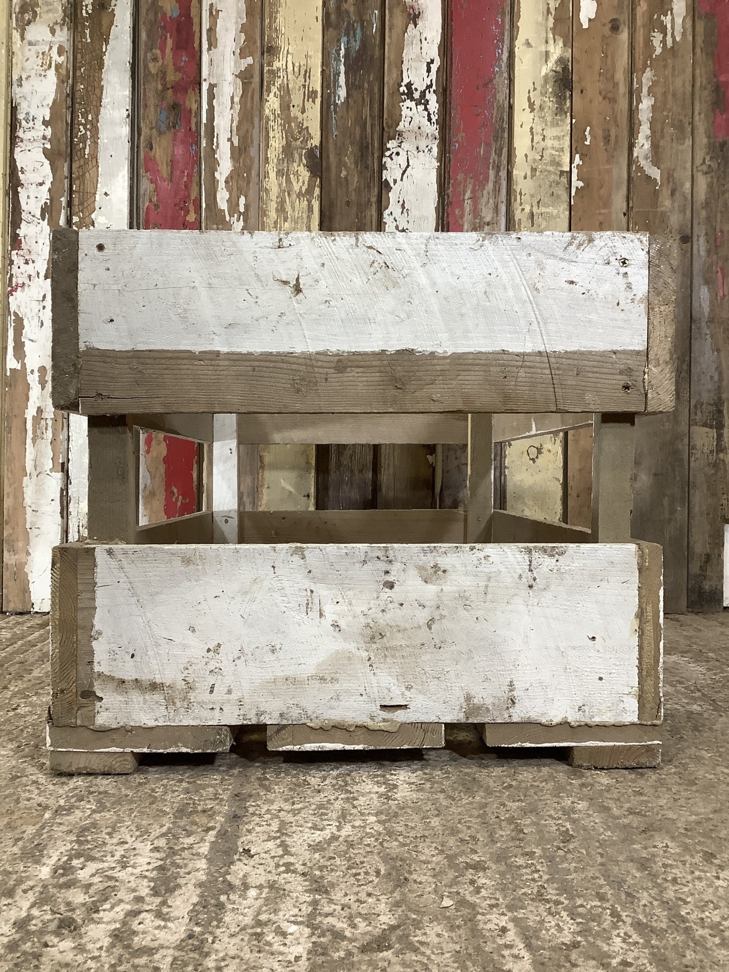 Large Painted Pine ‘LOG BOX’ 1'5"Hx2'5"W
