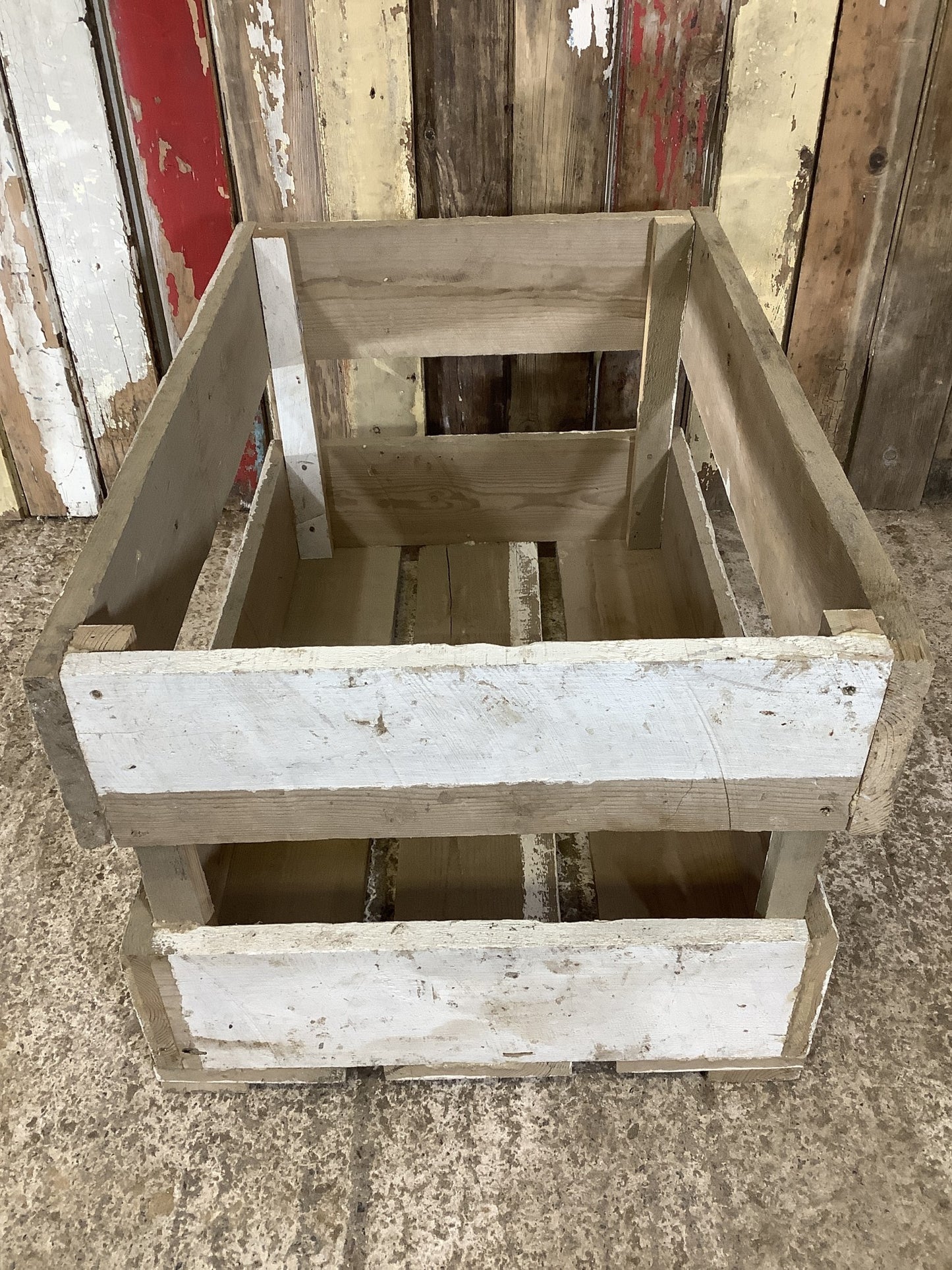 Large Painted Pine ‘LOG BOX’ 1'5"Hx2'5"W