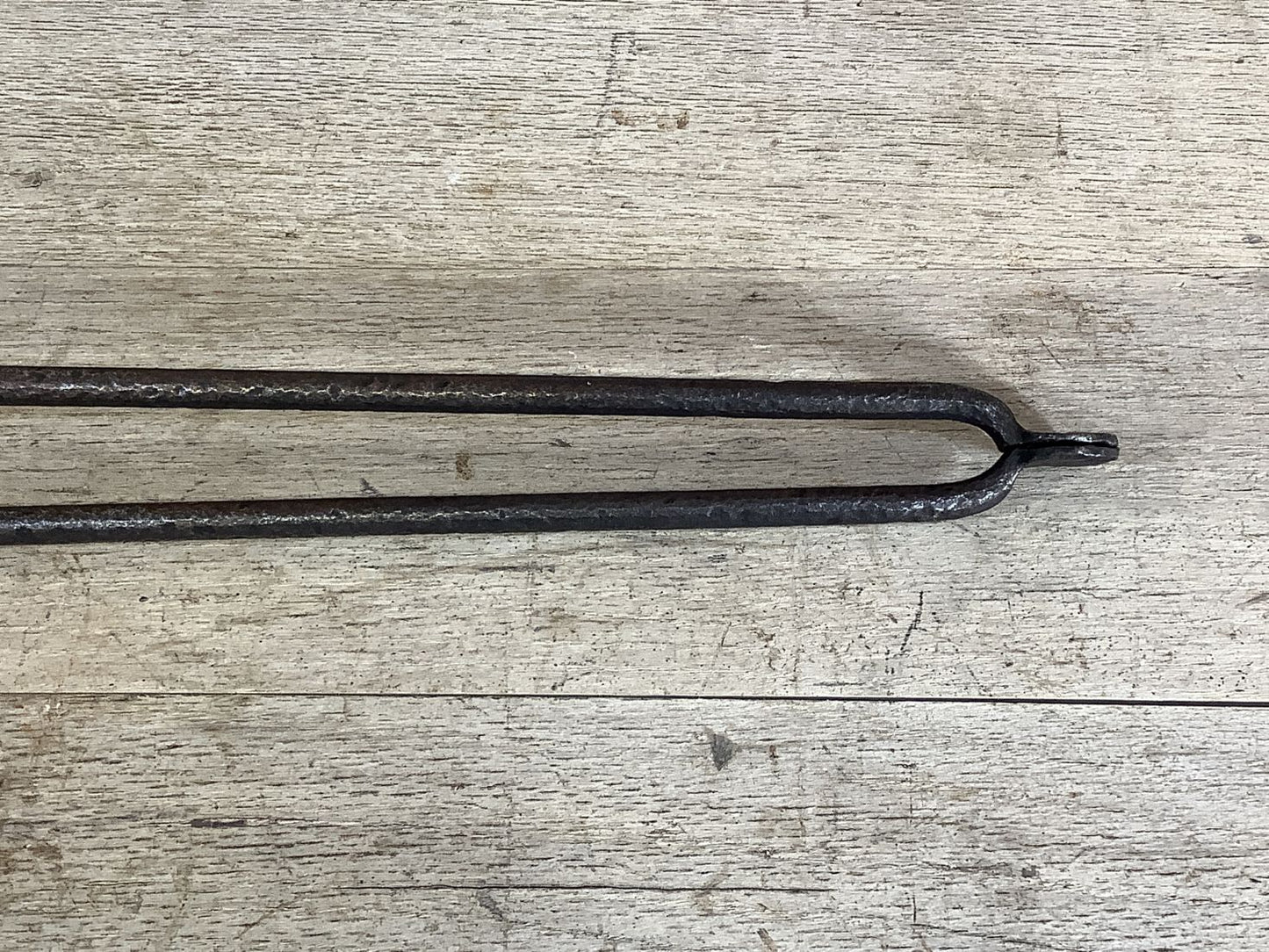 Long Set Of Antique Victorian Wrought Iron Fireplace Log Tongs Tools 2’L