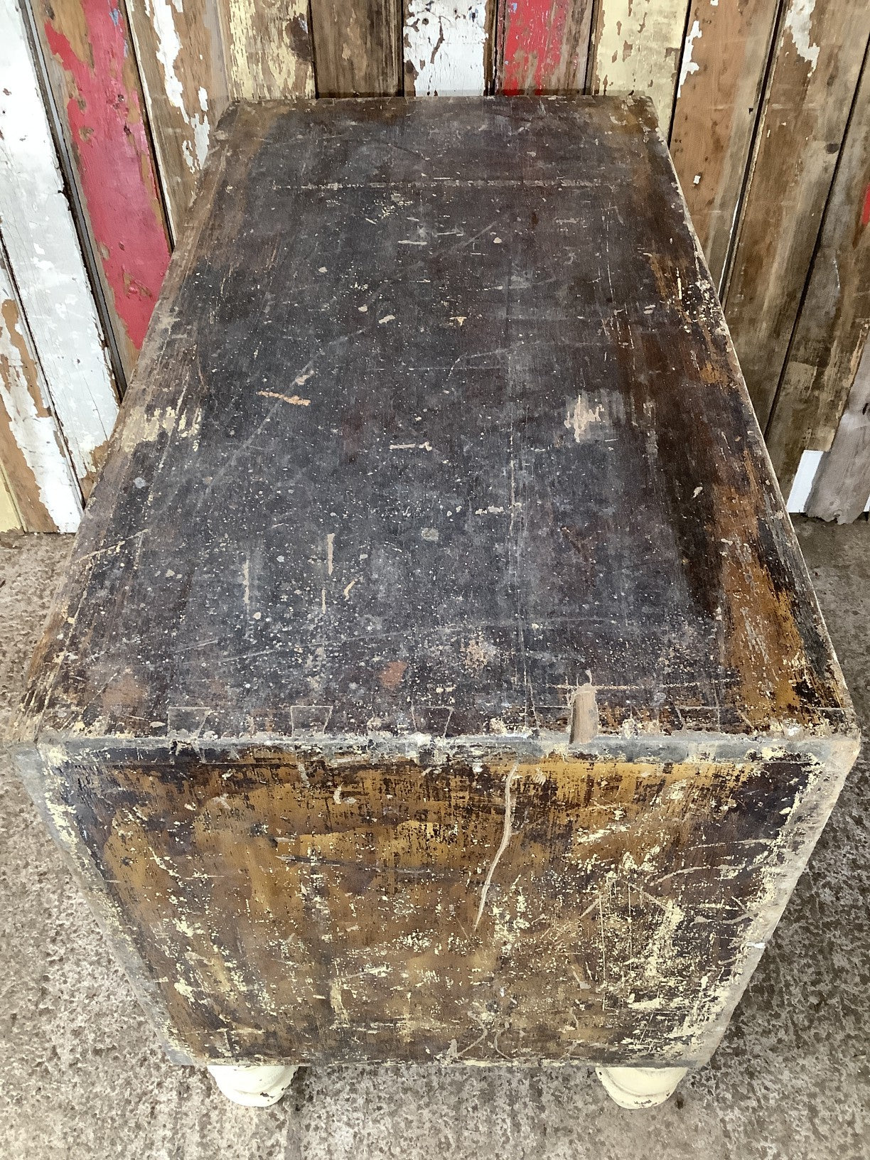 Victorian Mahogany 2 Drawer Chest of Drawers With Chunky Feet 2'5"Hx3'1"W