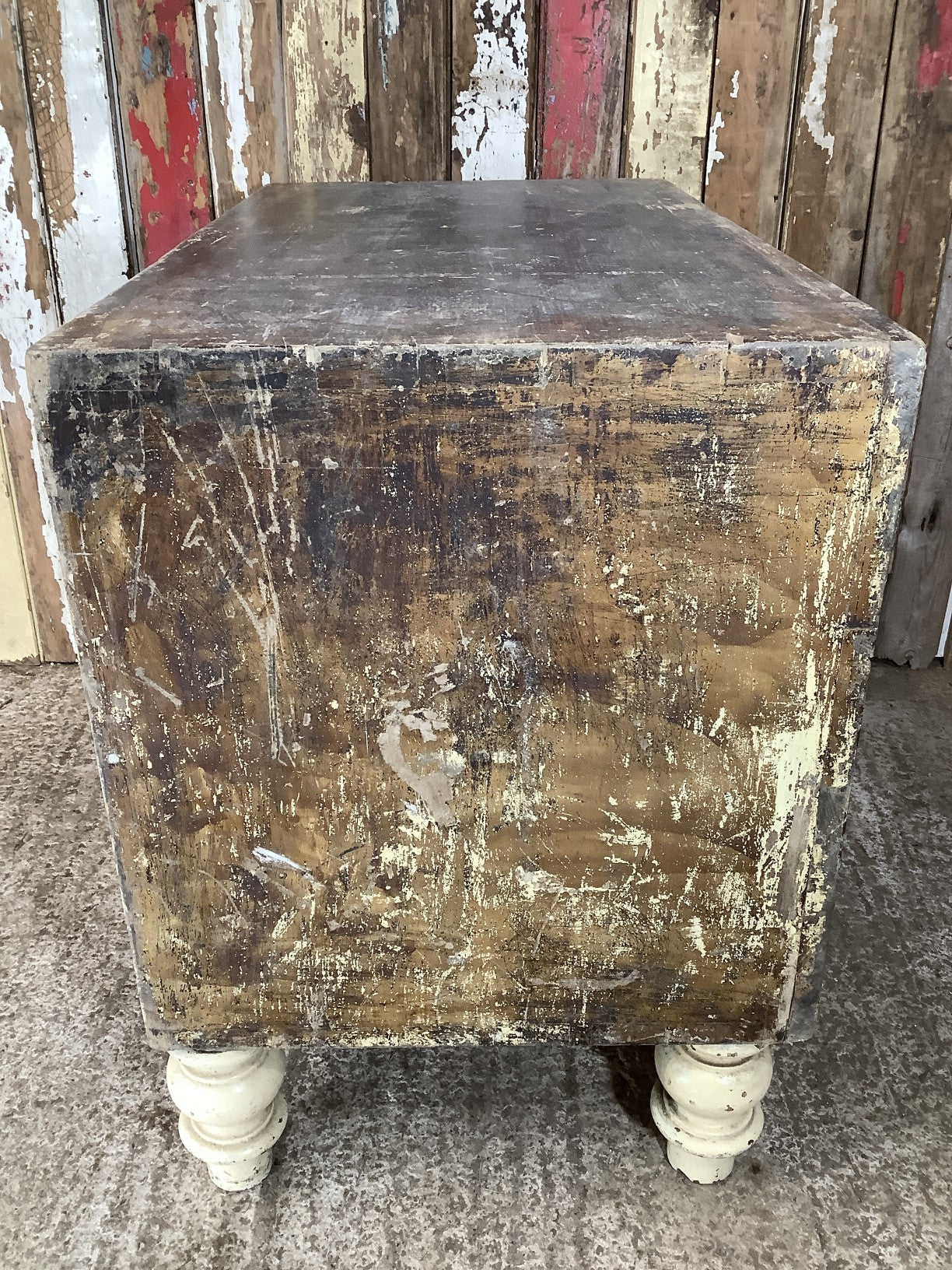 Victorian Mahogany 2 Drawer Chest of Drawers With Chunky Feet 2'5"Hx3'1"W