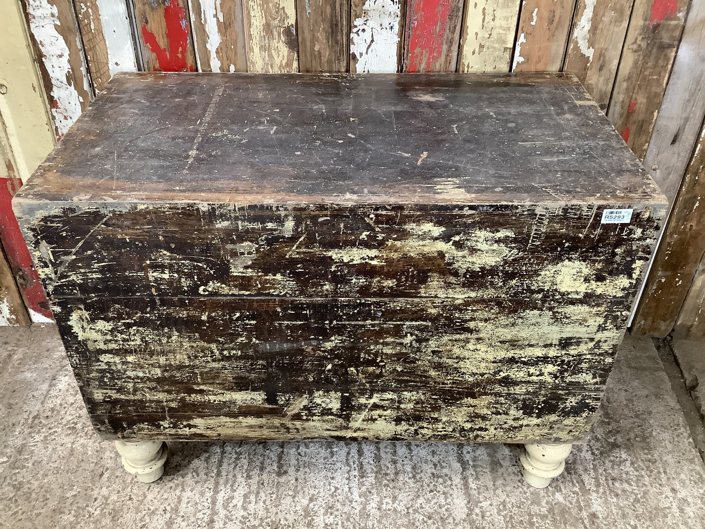 Victorian Mahogany 2 Drawer Chest of Drawers With Chunky Feet 2'5"Hx3'1"W