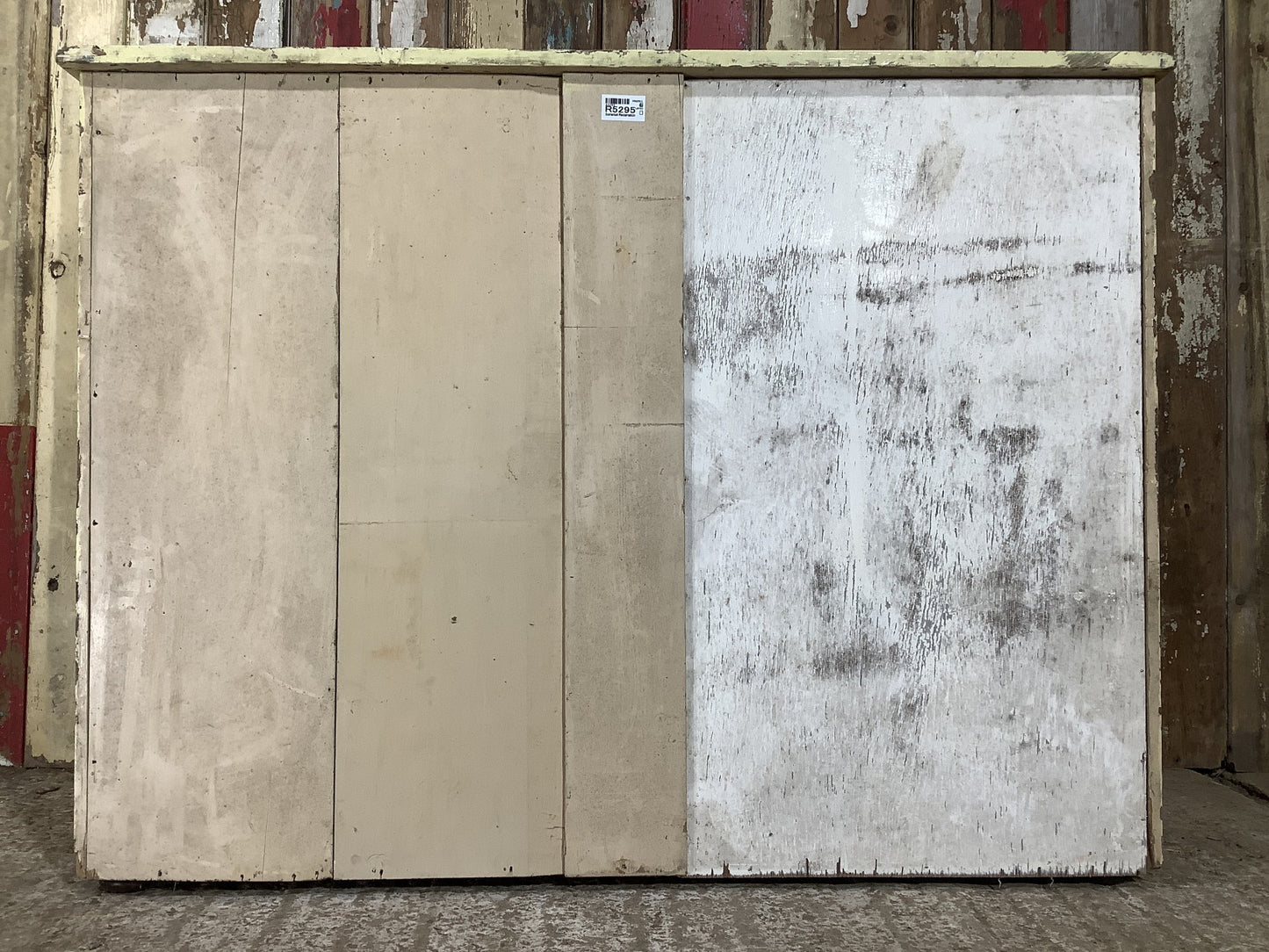 Victorian Rustic Painted Pine 2 Over 3 Chest of Deep Drawers 2'7"Hx3'5"W