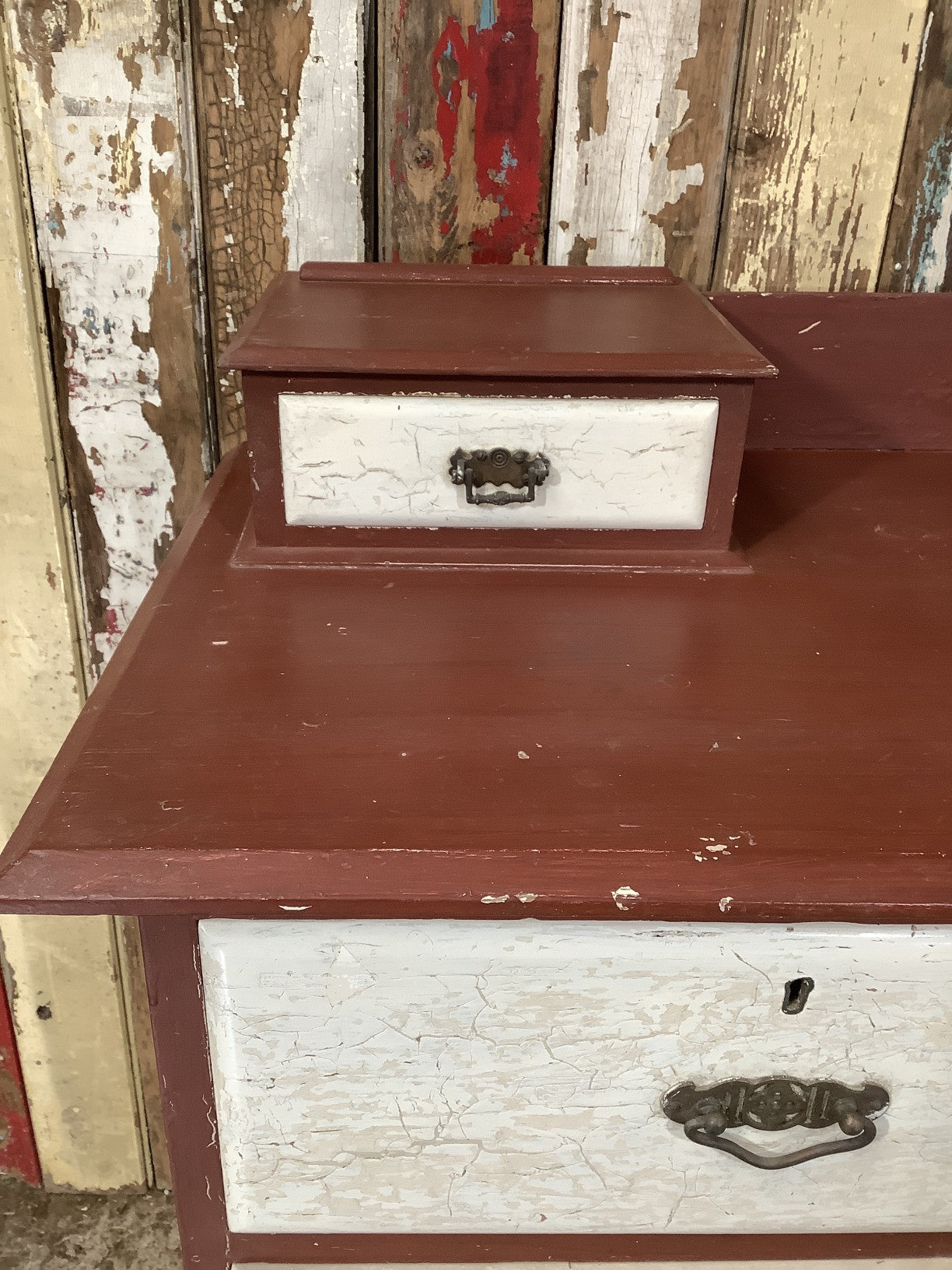 Victorian Pine 2 Over 2 Bedroom Dresser Chest Of Drawers With Trinket Boxes