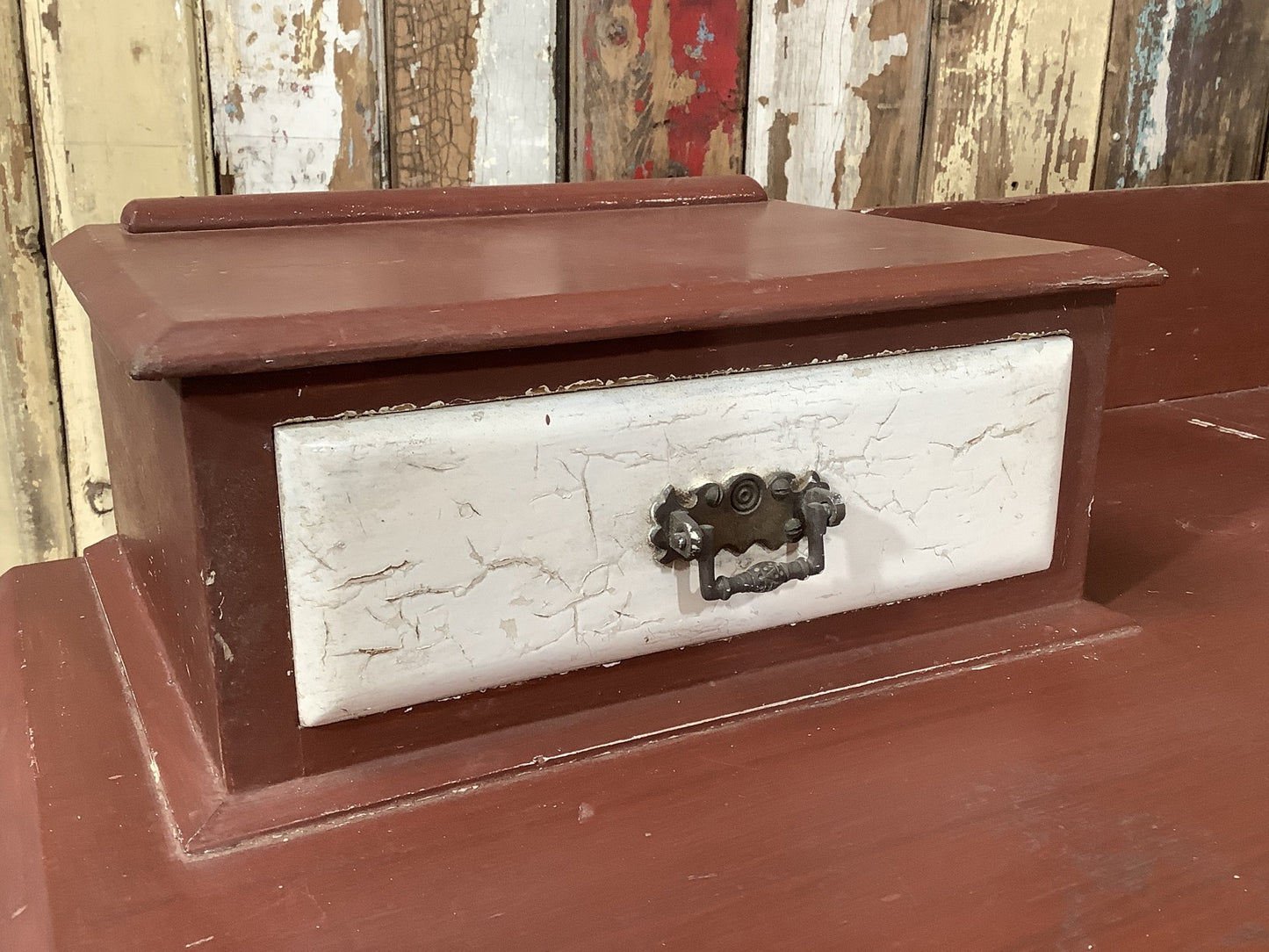 Victorian Pine 2 Over 2 Bedroom Dresser Chest Of Drawers With Trinket Boxes