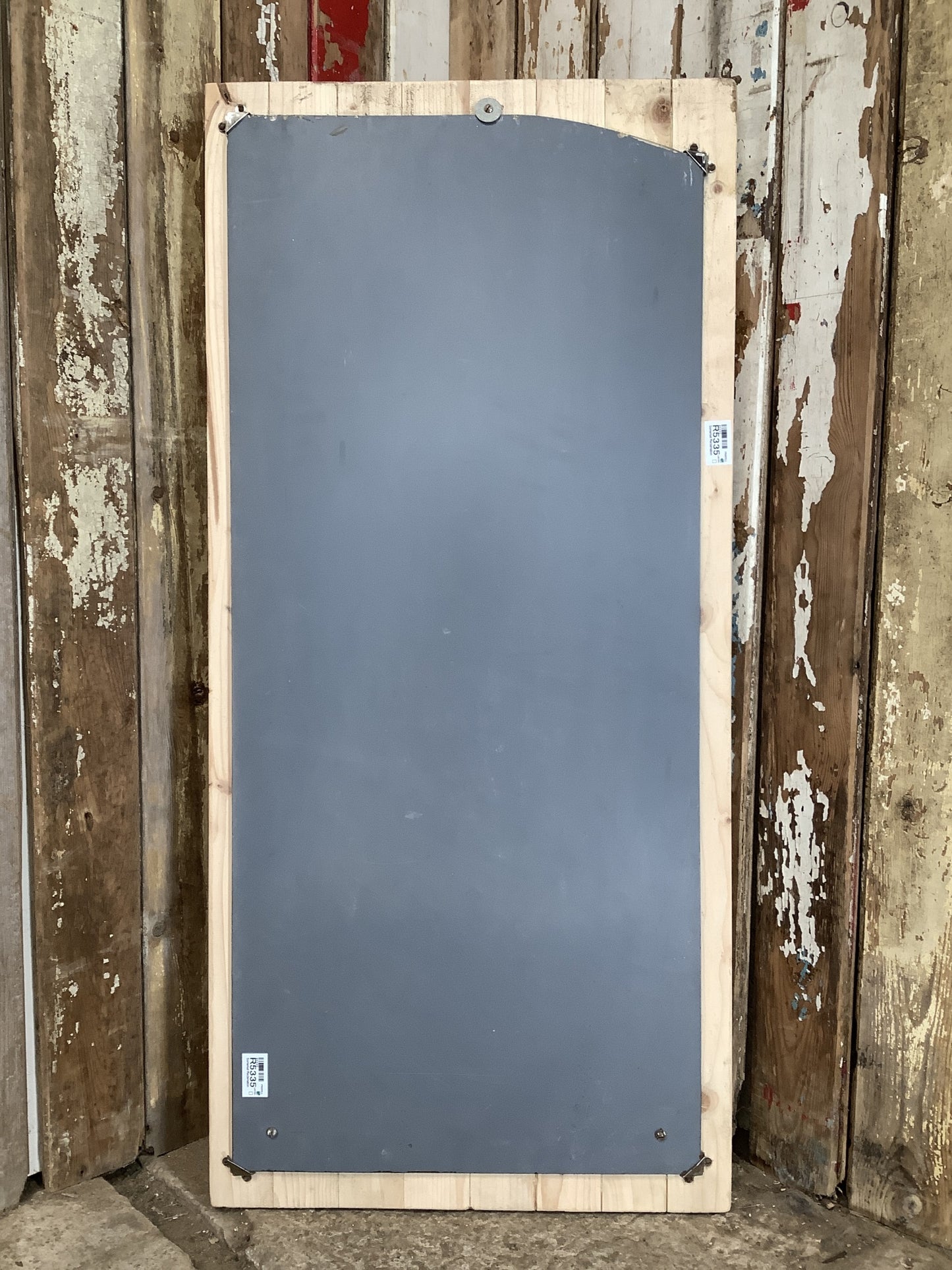 Old Sanded Back Pine & Glass Mirror 3'6"Hx1'7"W
