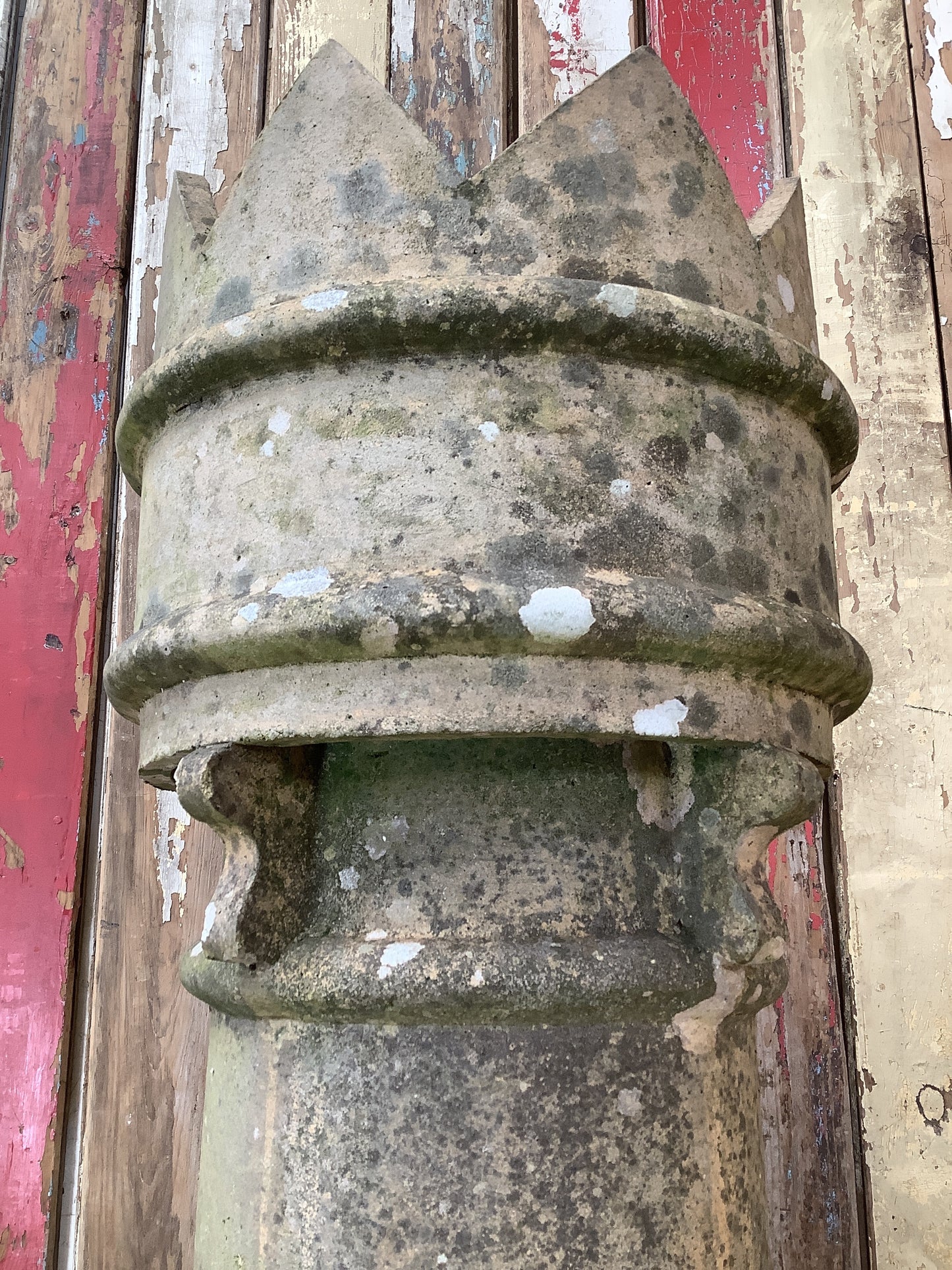 Old Yellow Buff Clay Crown Bishop Chimney Pot 2'6"Hx1'1"W