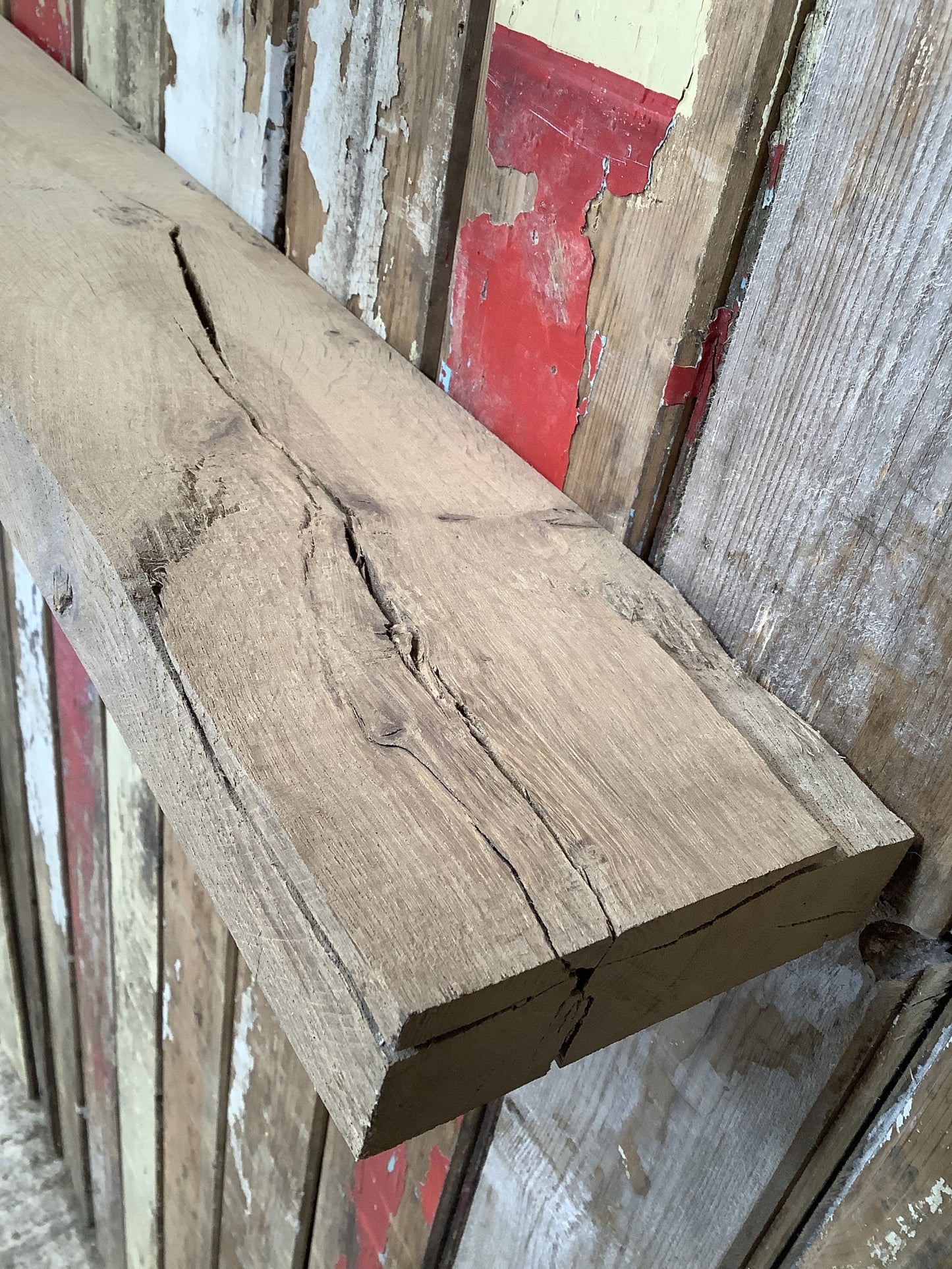 Reclaimed Solid English Oak Floating Shelf Plank