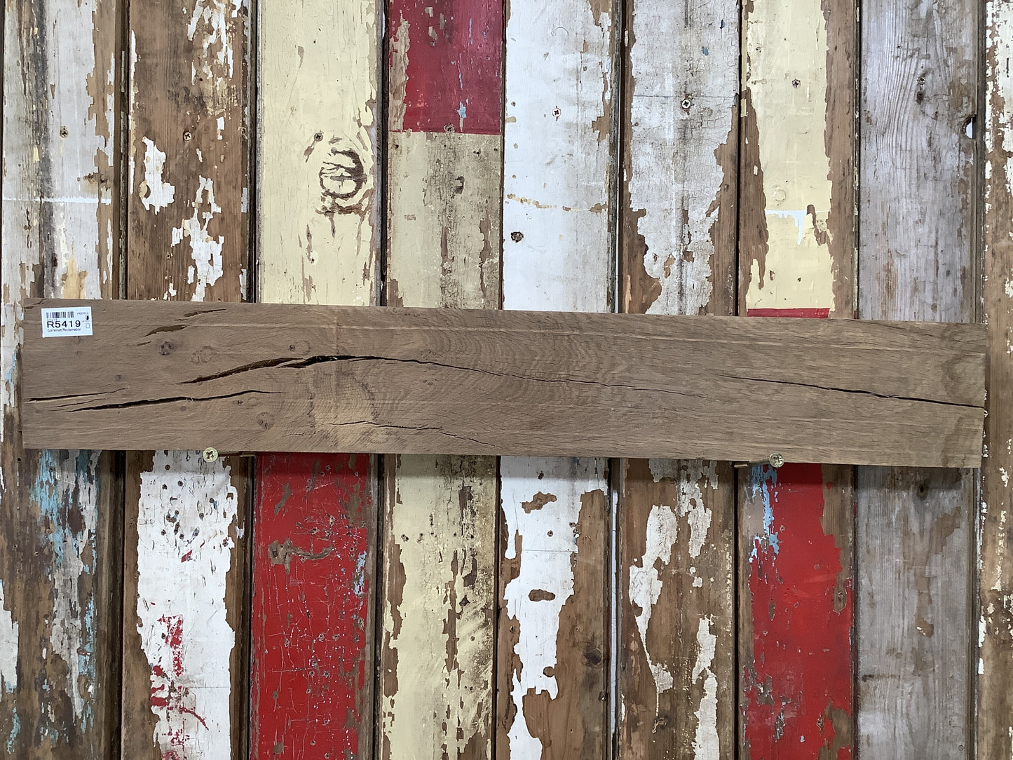 Reclaimed Solid English Oak Floating Shelf Plank