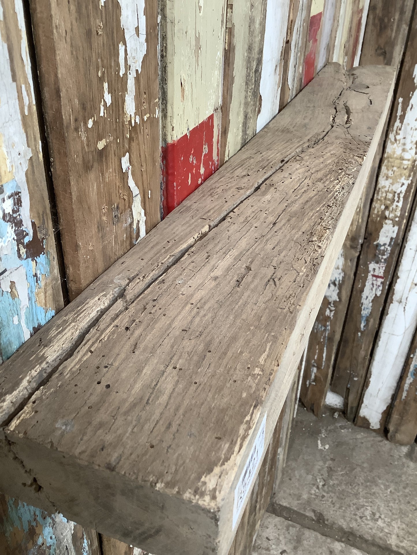 Reclaimed Rustic Solid English Oak Floating Shelf Plank