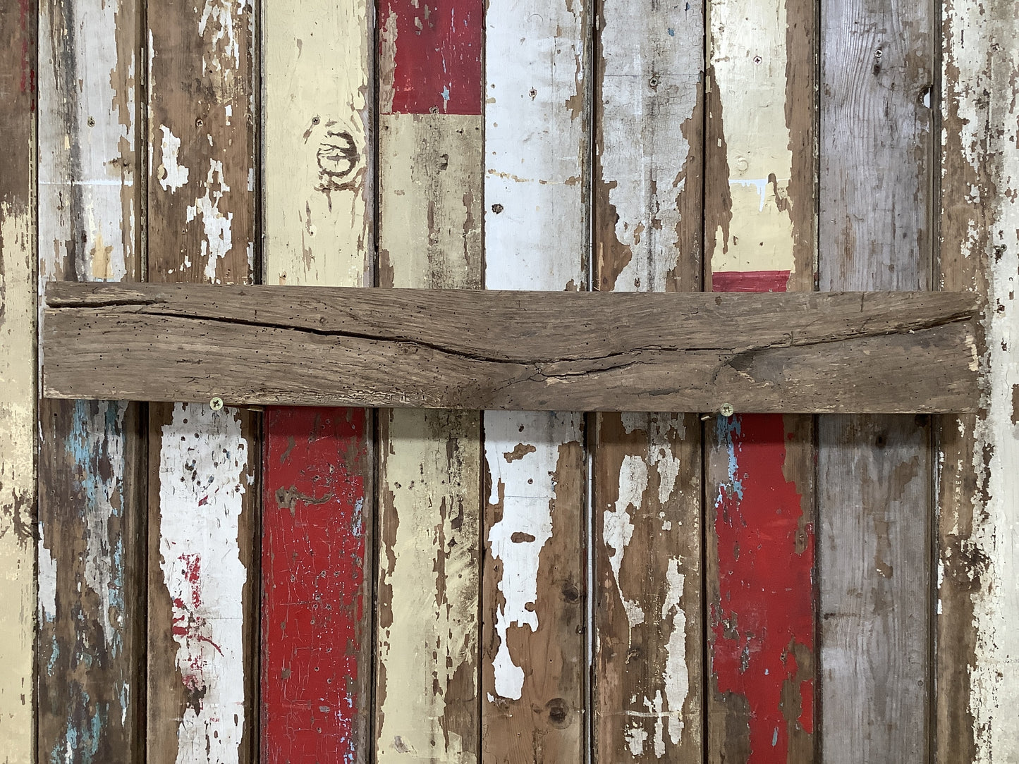 Reclaimed Rustic Solid English Oak Floating Shelf Plank