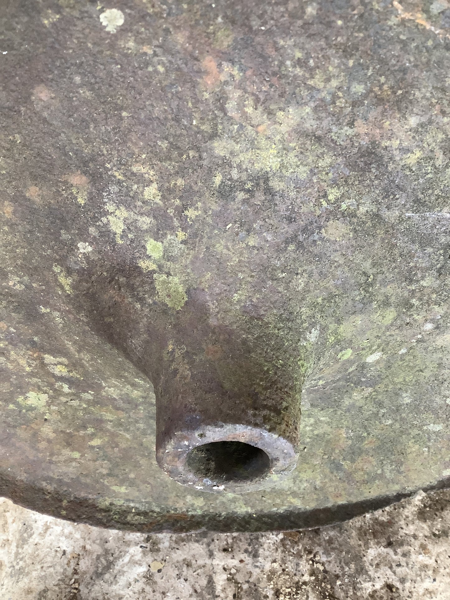 Old Cast Iron Metal Solid Centre Machine Trolly Wheel