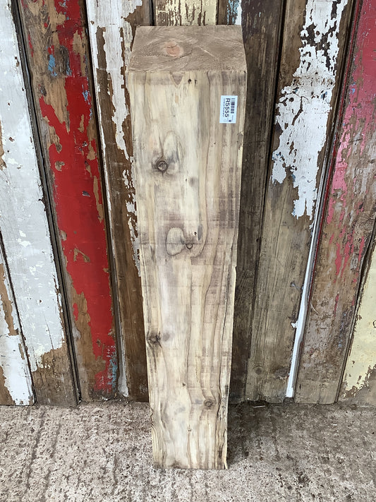 3'1" L Old Chunky Solid Pine Timber Fireplace Beam