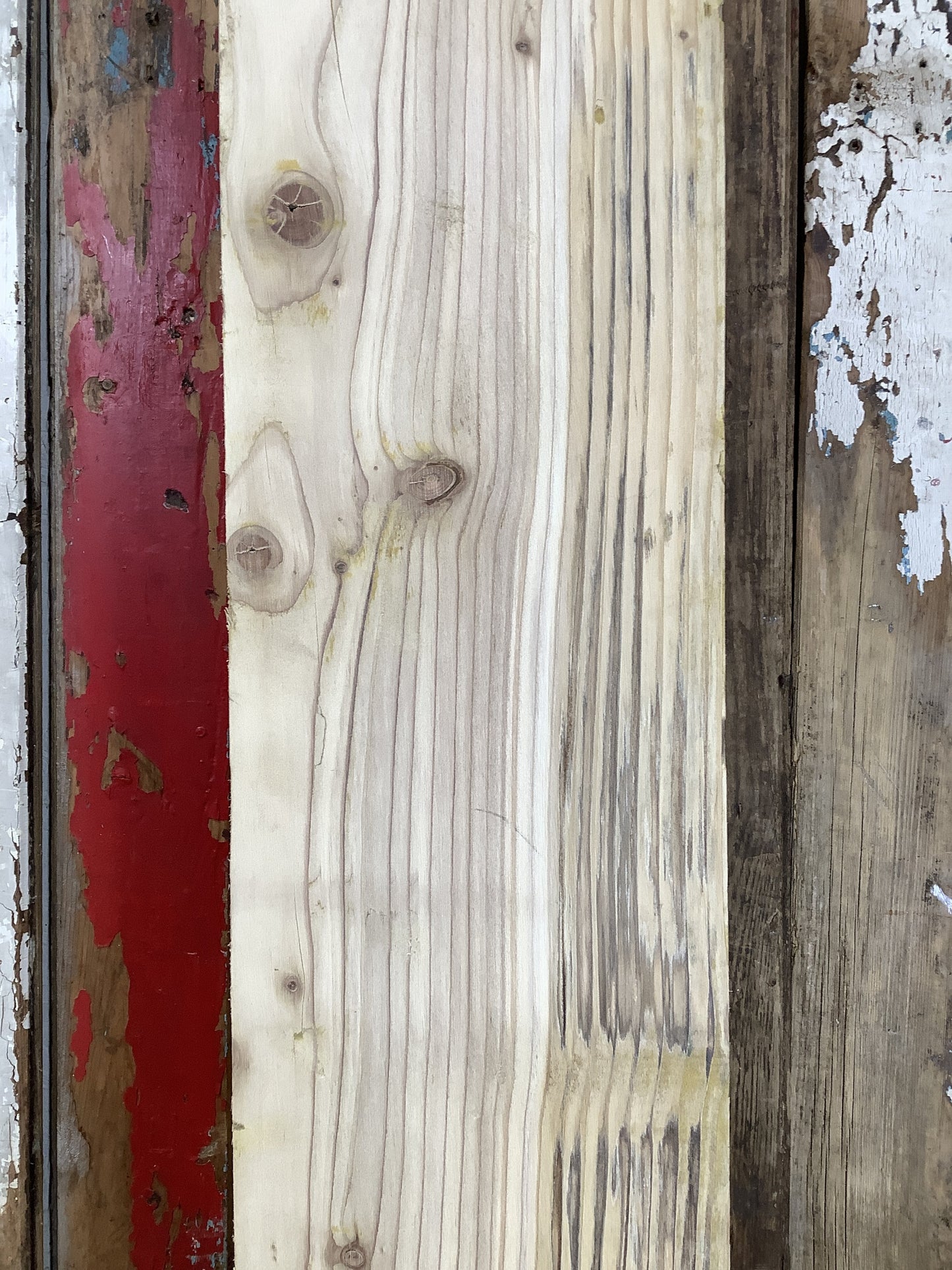 3'1" L Old Chunky Solid Pine Timber Fireplace Beam