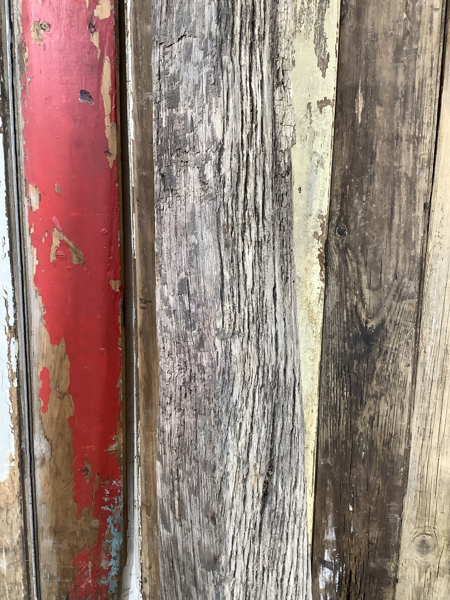 4'1" L Reclaimed Old Solid Oak Timber Post Beam