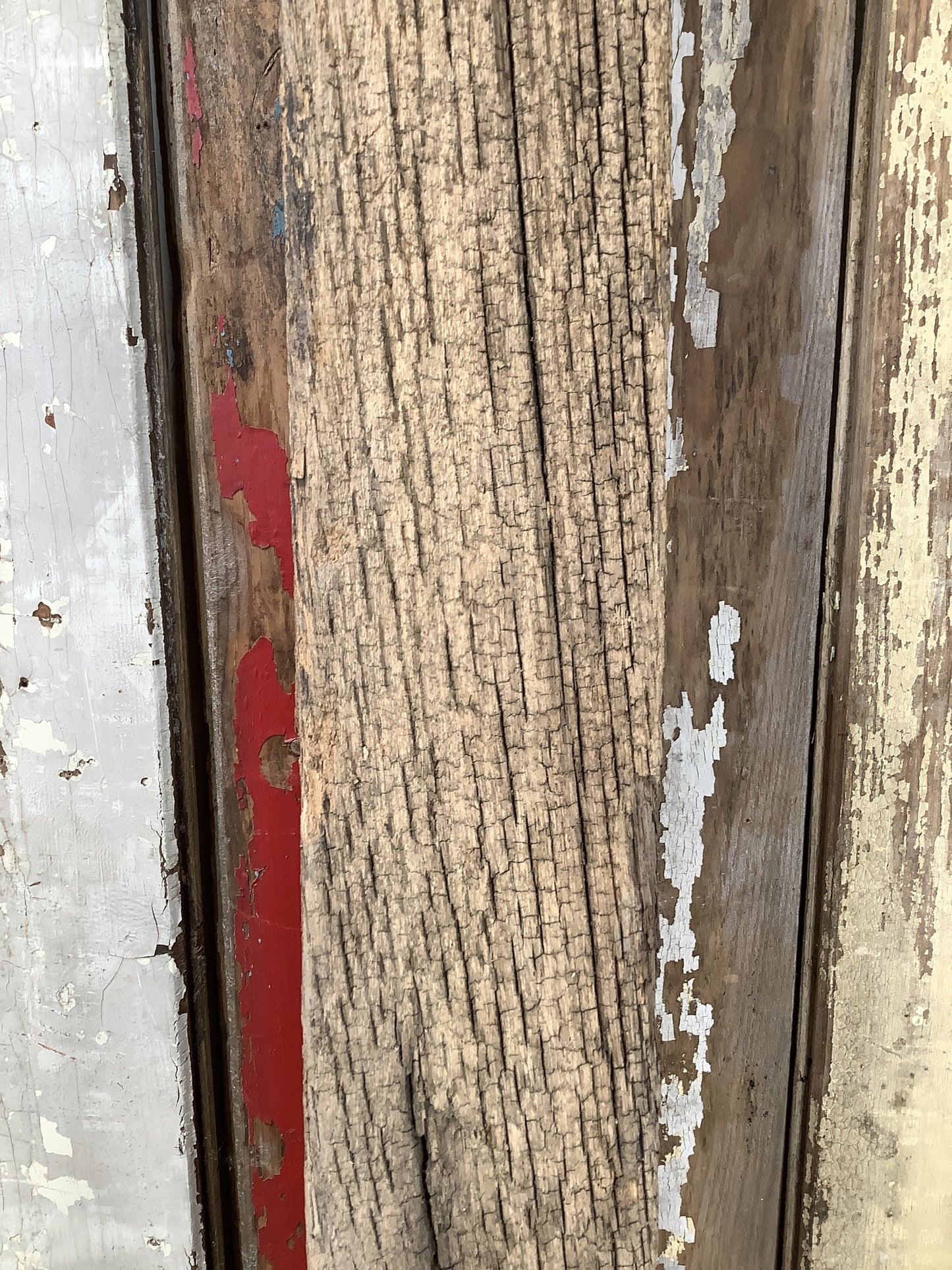 3'9" L Reclaimed Old Solid Oak Timber Post Beam