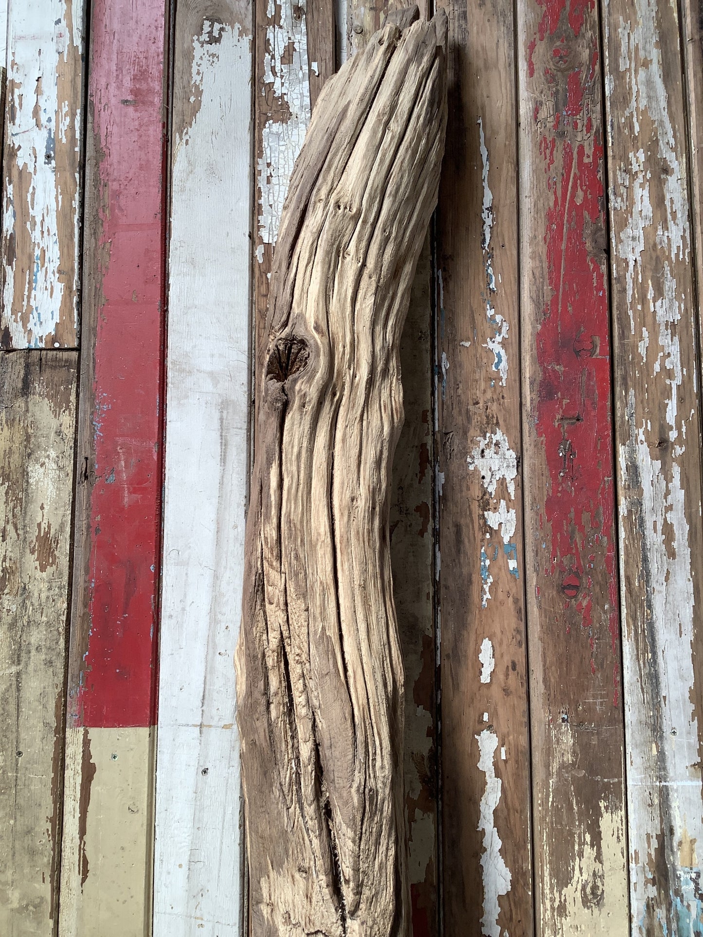 7'11" L Reclaimed Old Solid Oak Timber Post Joist Beam