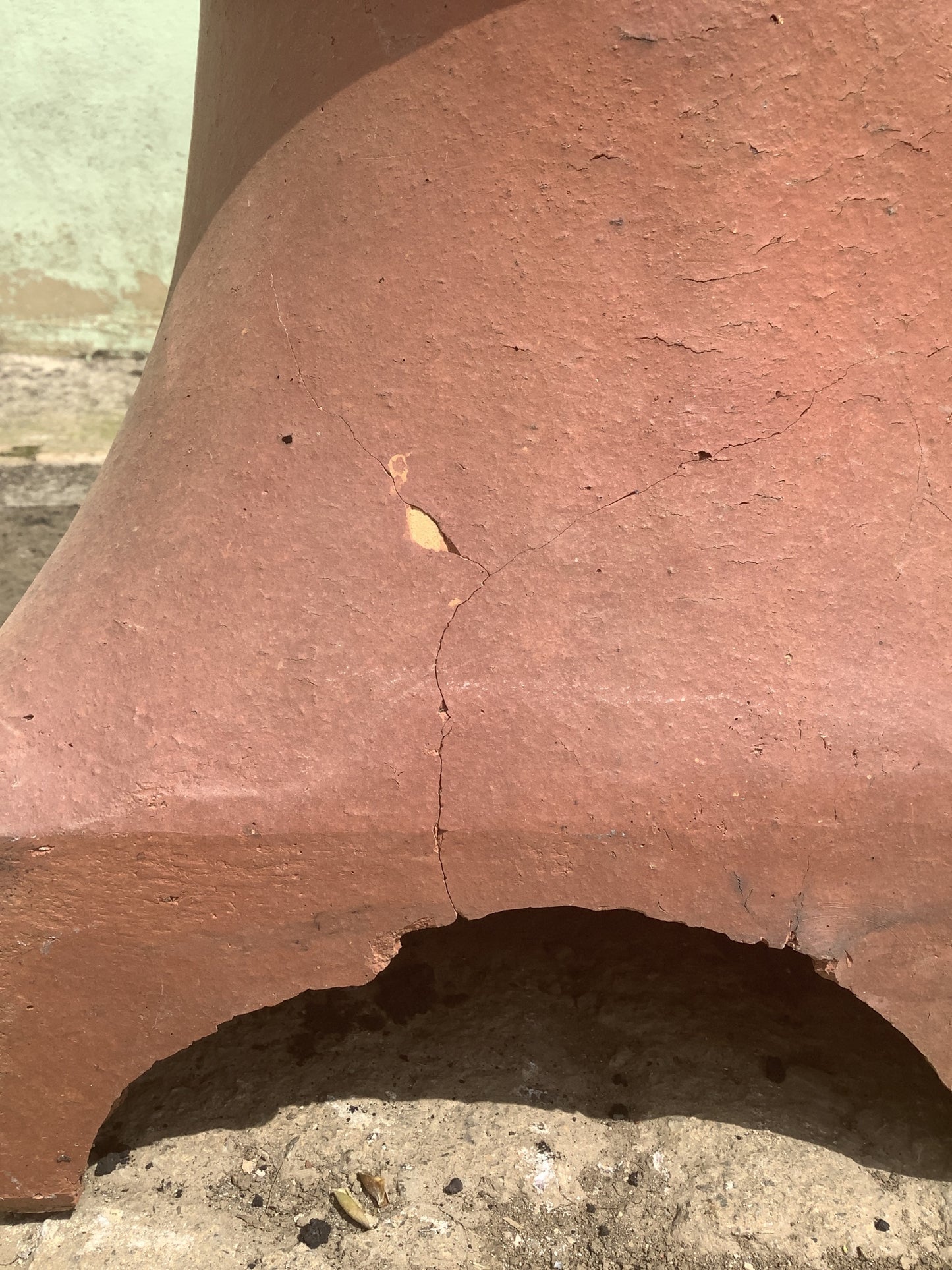 2'7"H Old Clay Terracotta Red Chimney Pot Garden Planter