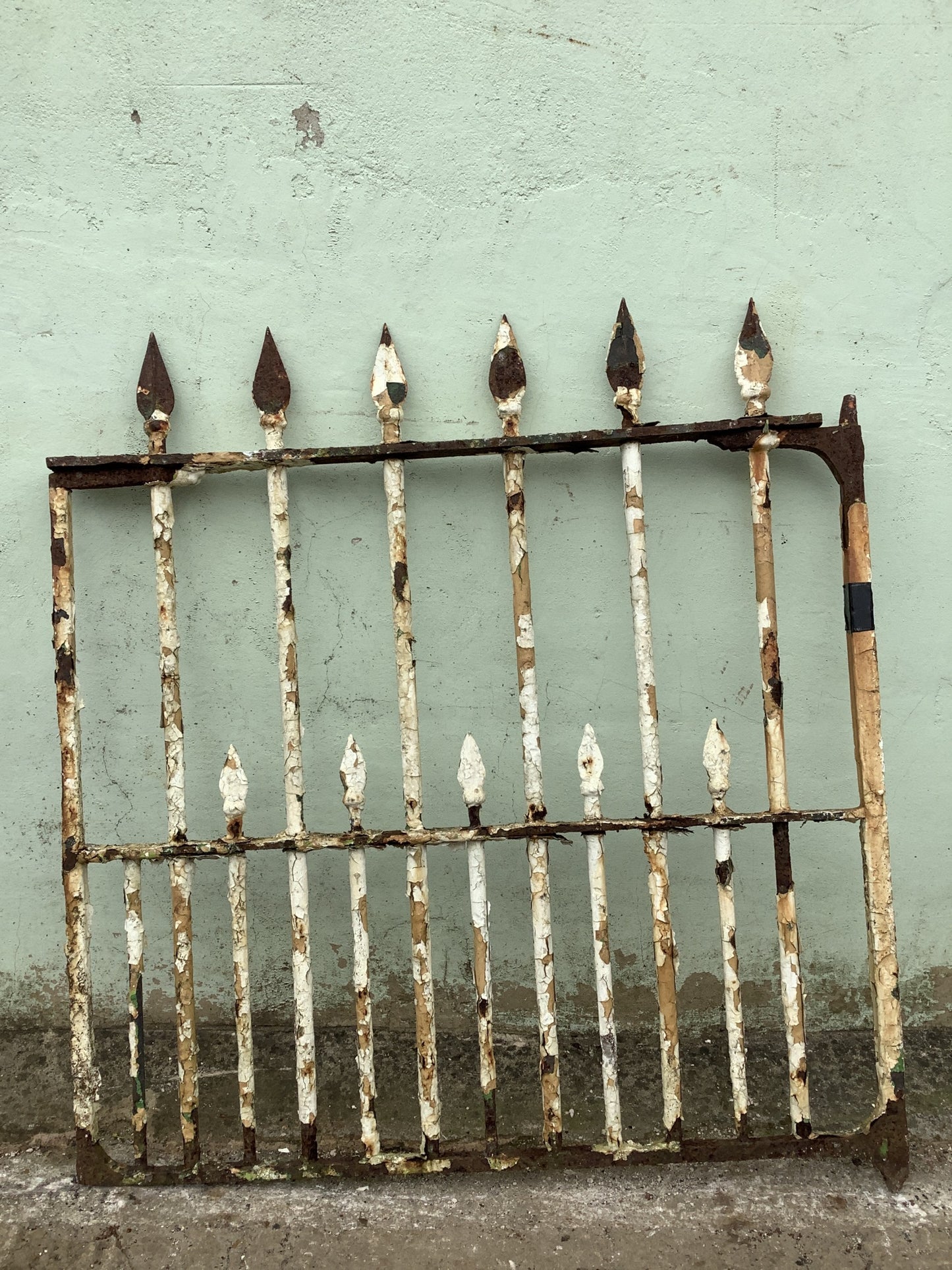 Victorian Reclaimed Wrought Iron Style Garden House Gate 3'2"H 2'11"x W