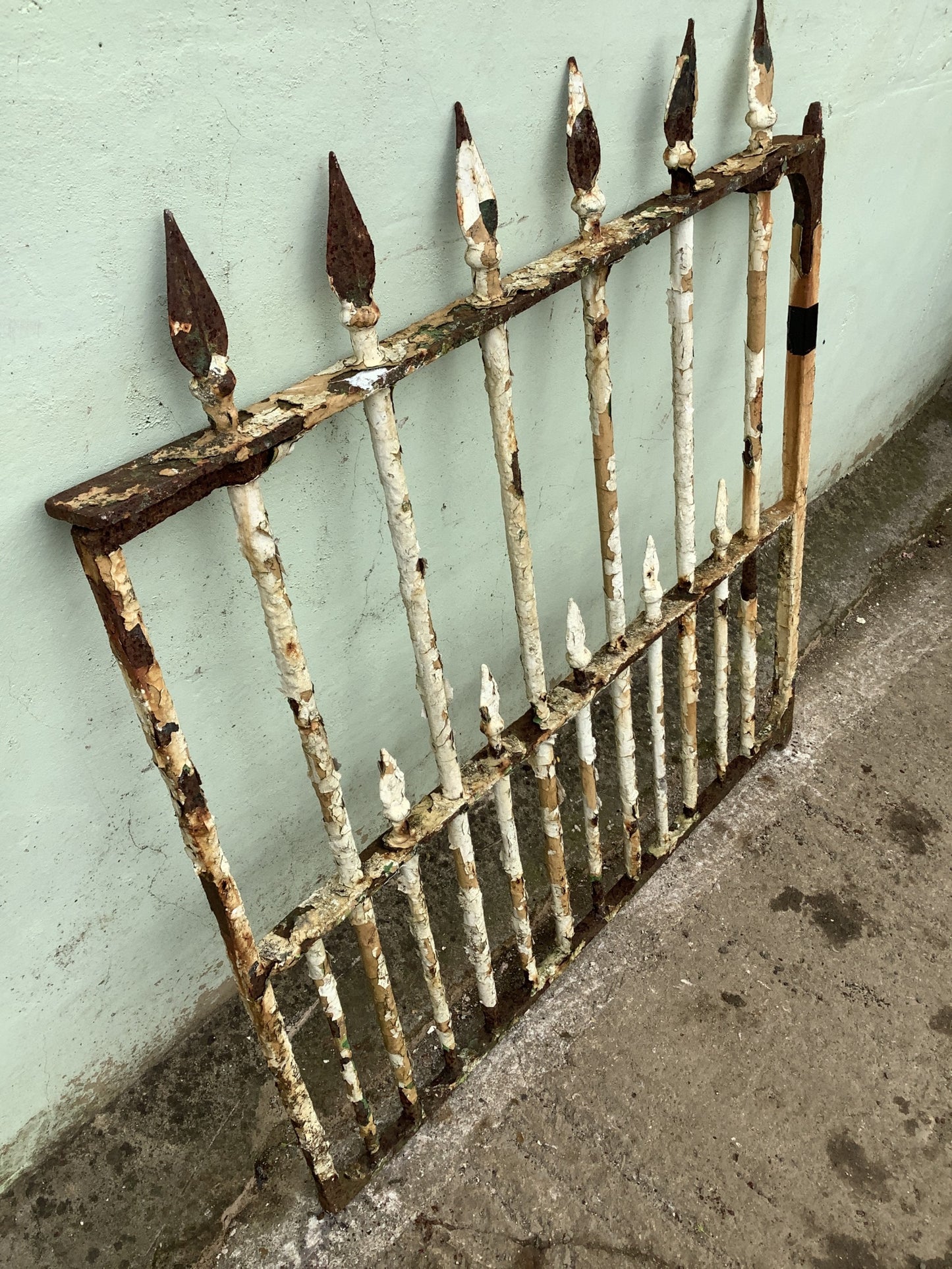 Victorian Reclaimed Wrought Iron Style Garden House Gate 3'2"H 2'11"x W