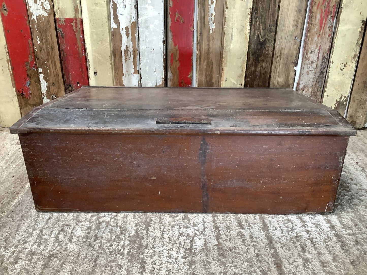 Antique Victorian Mahogany Writing Desk Slope With Drawers "H 2'11"x W