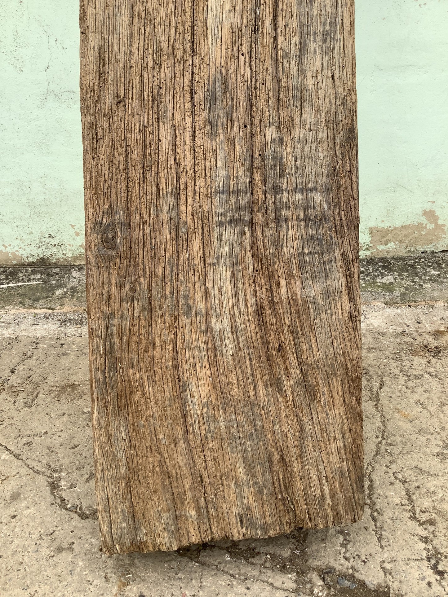 6'0" Long Old Solid English Oak Reclaimed Seasoned Fireplace Beam Post