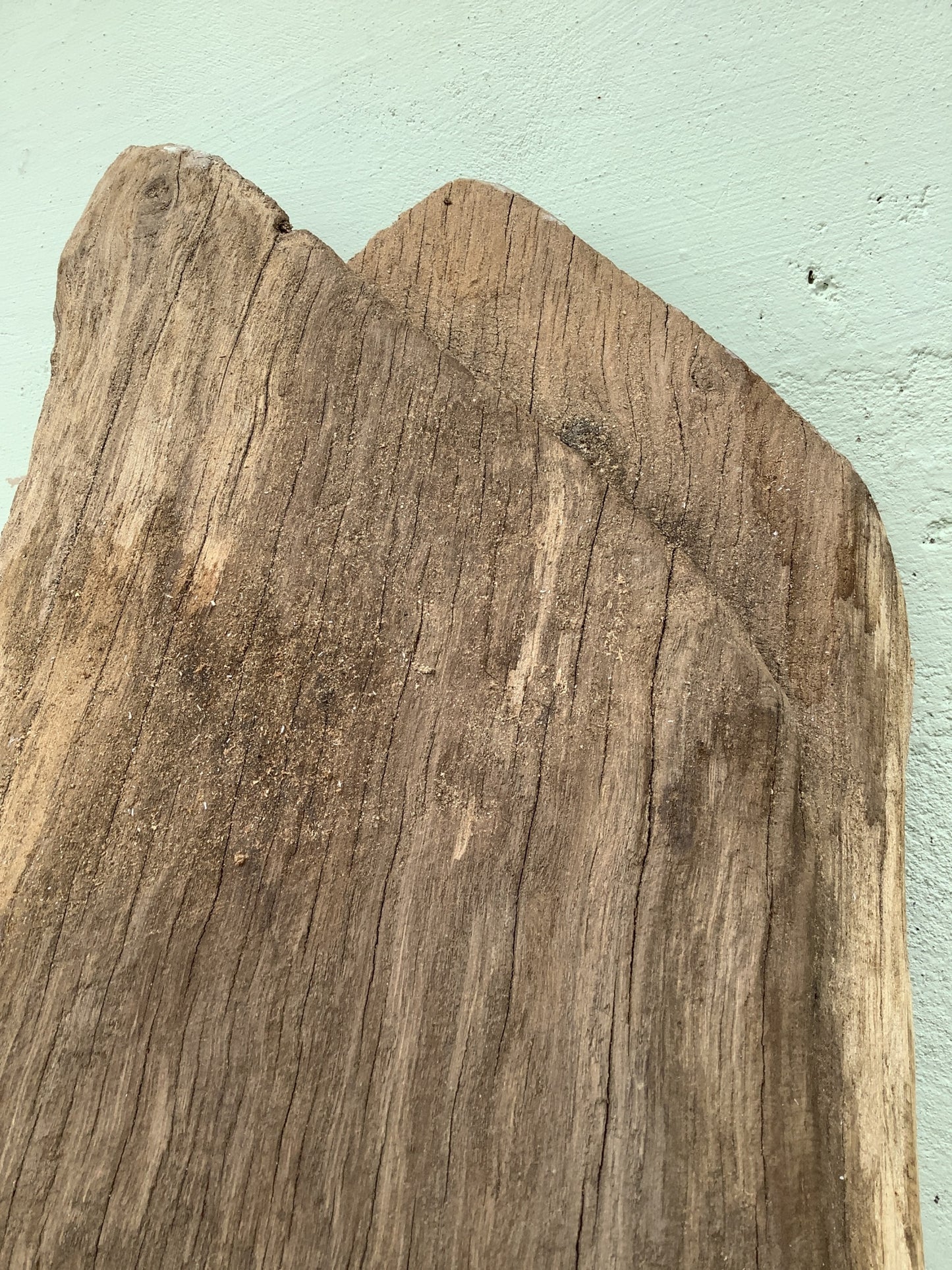 7'11" Long Old Solid English Oak Reclaimed Seasoned Fireplace Beam Post